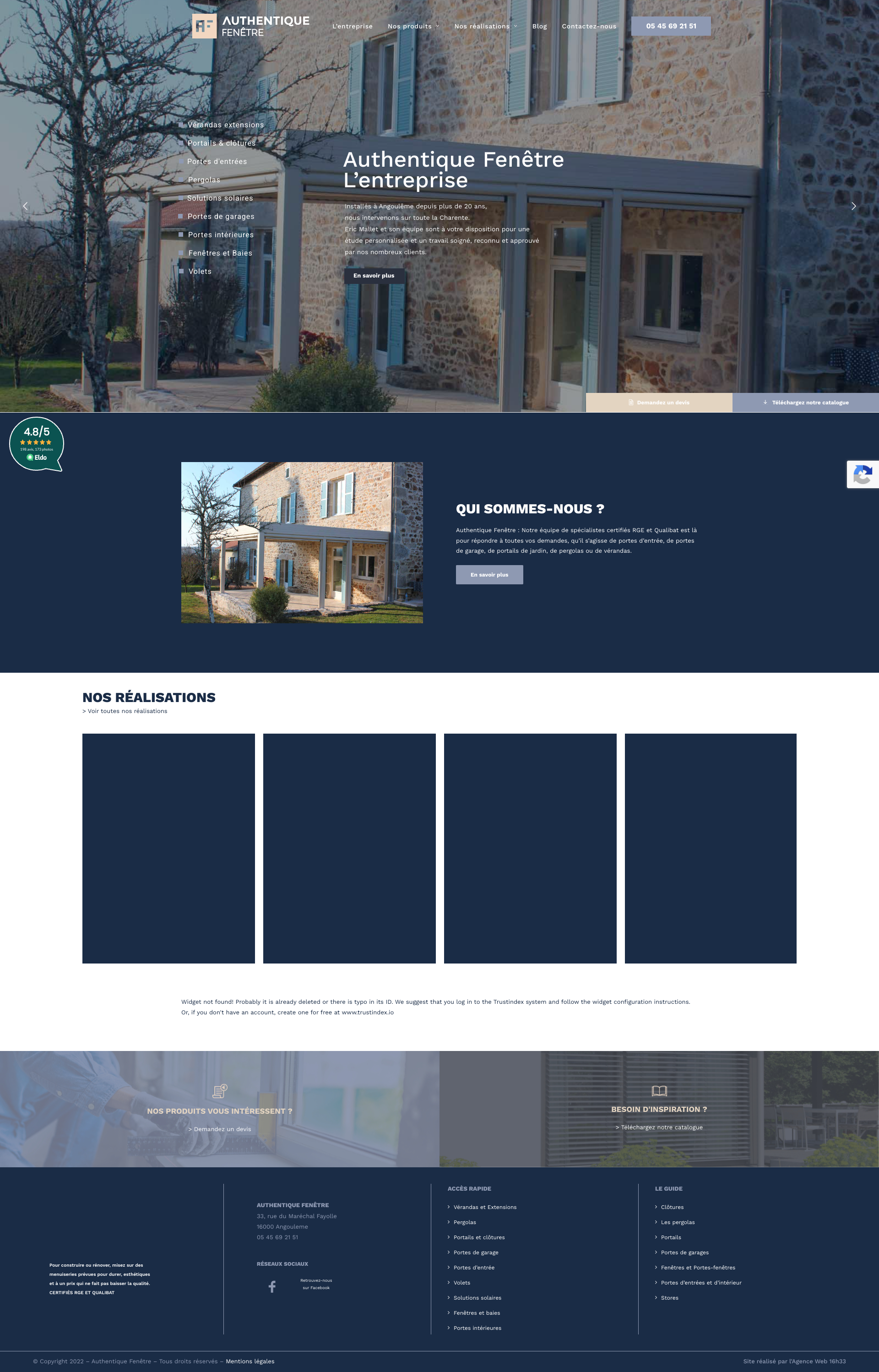 Aperçu du site
