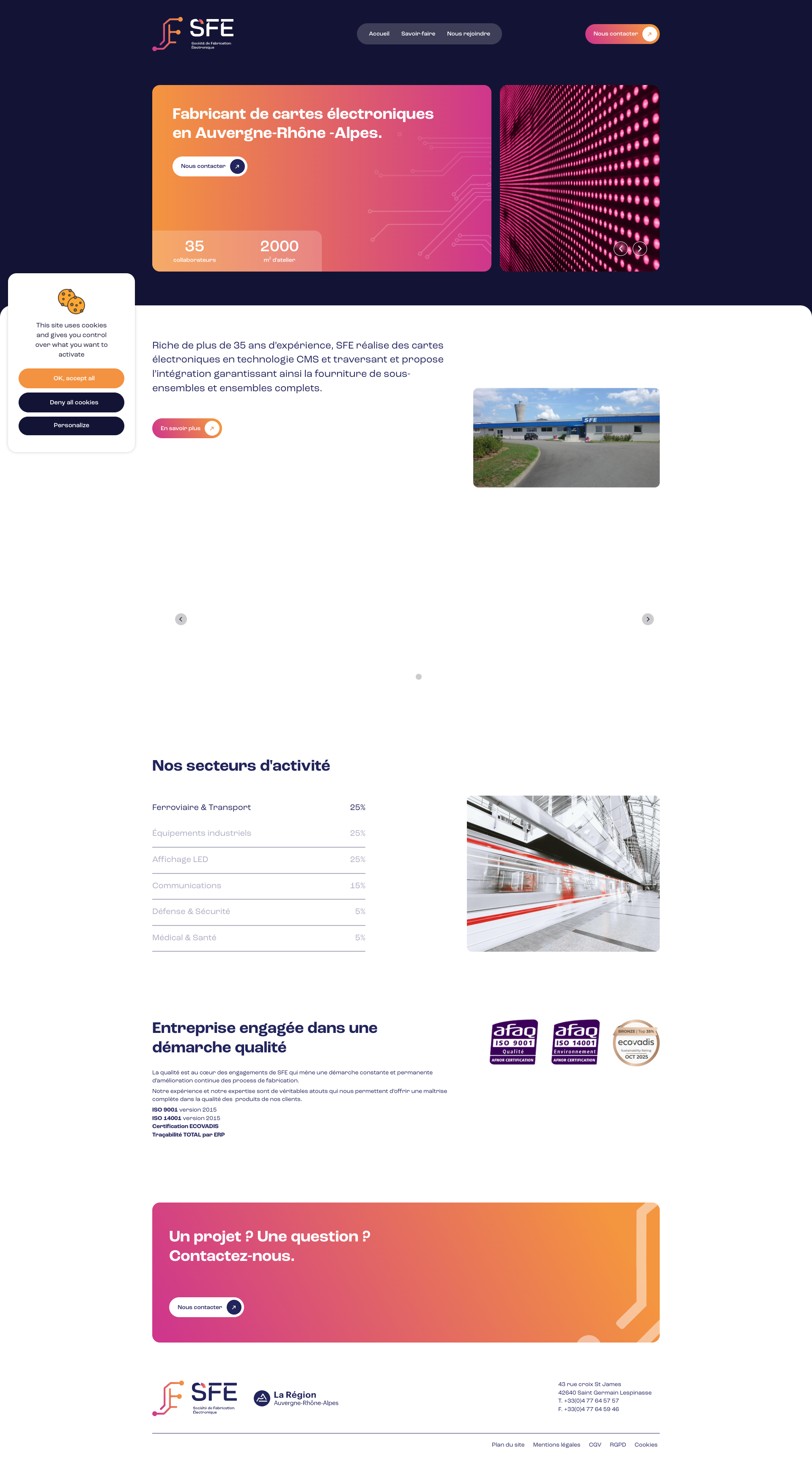 Aperçu du site
