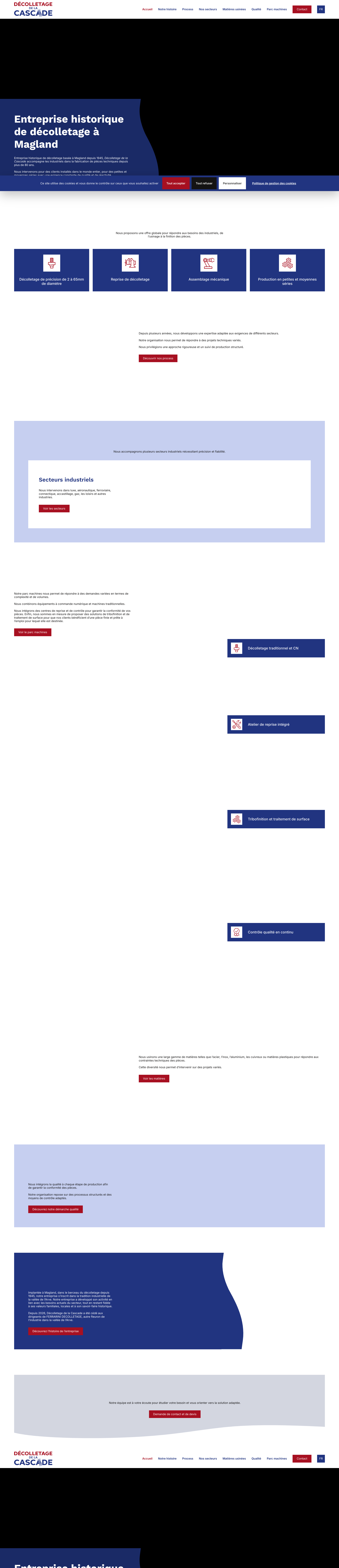 Aperçu du site