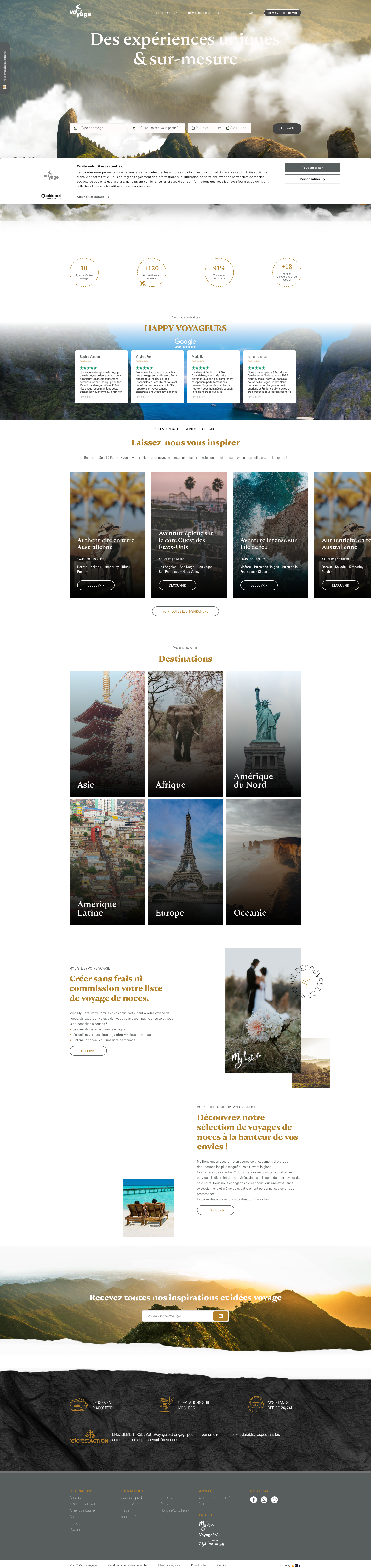 Aperçu du site