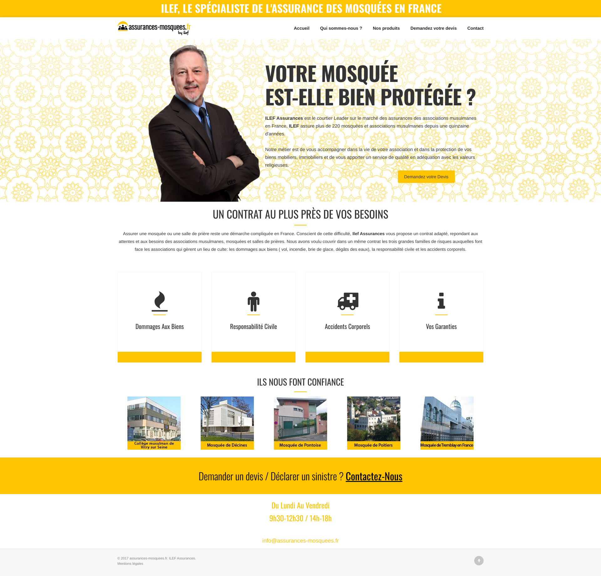Aperçu du site