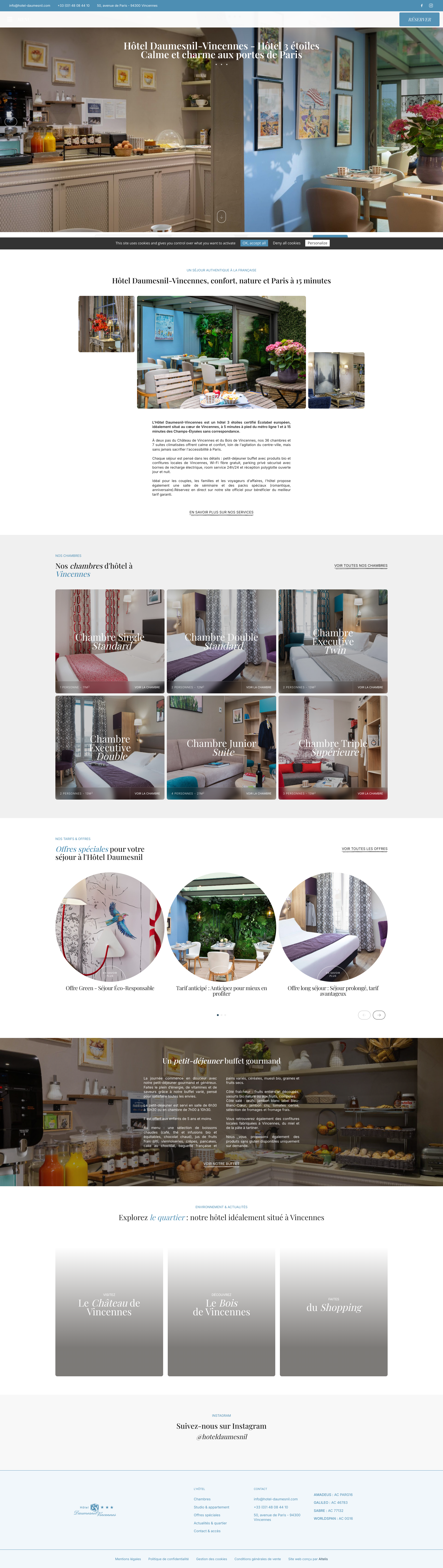 Aperçu du site