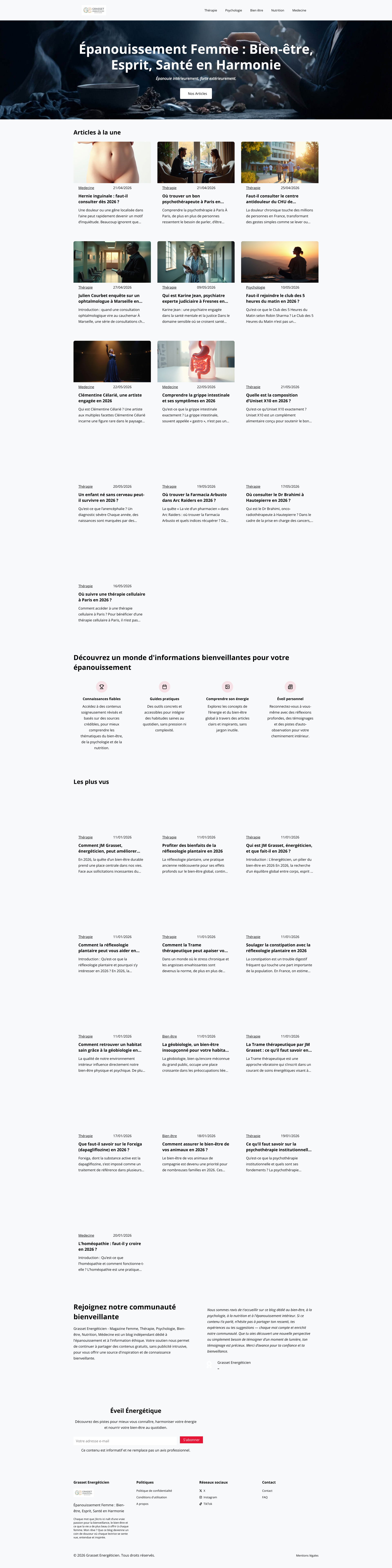 Aperçu du site