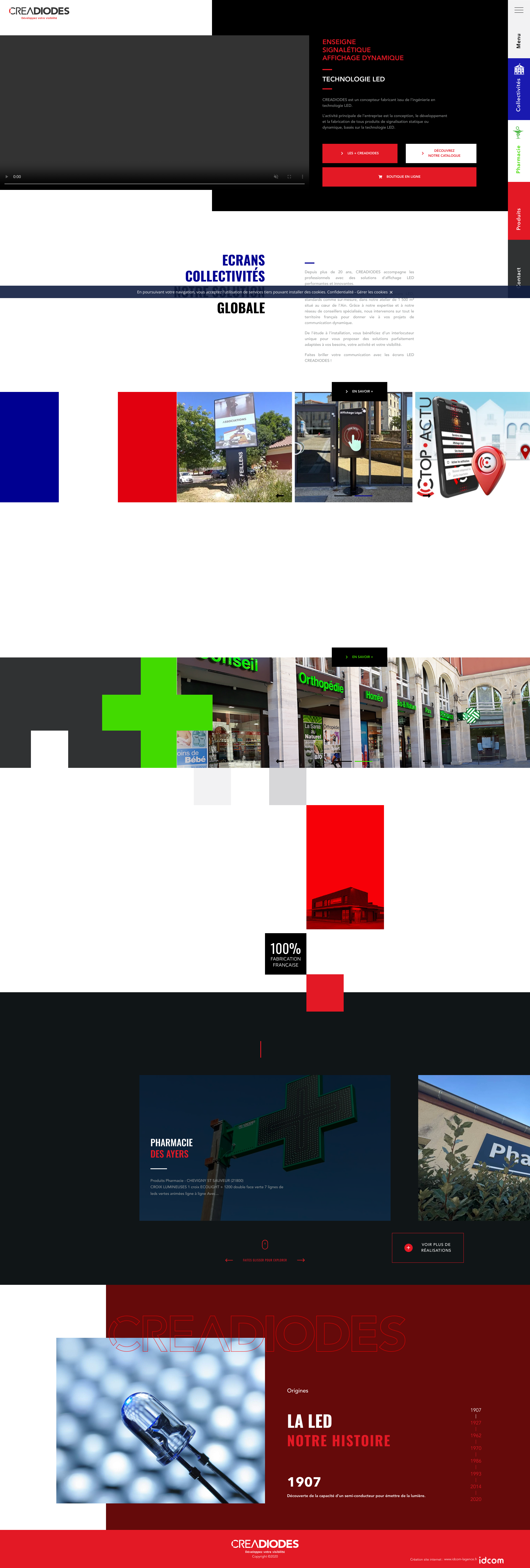 Aperçu du site