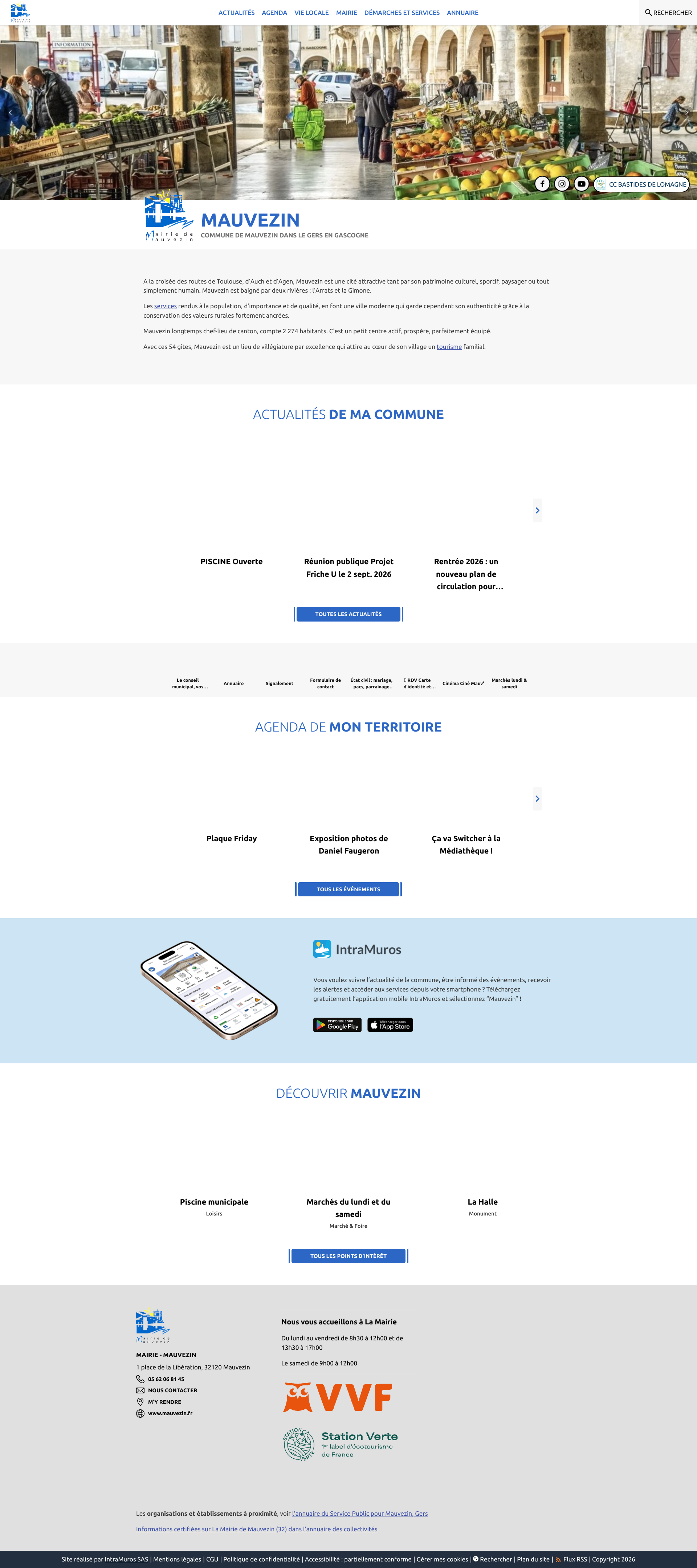 Aperçu du site
