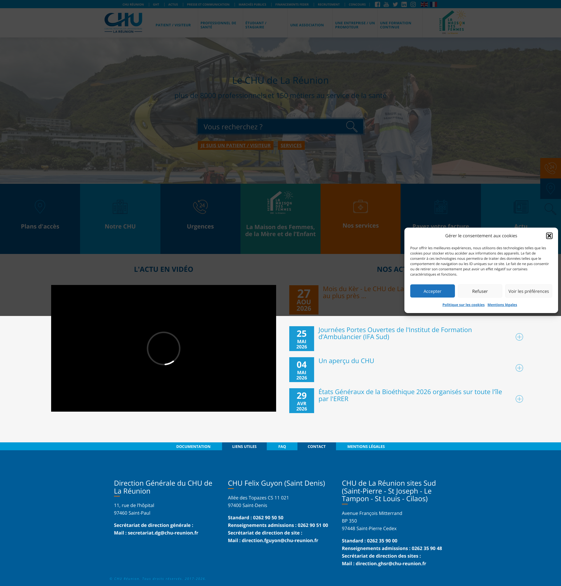 Aperçu du site