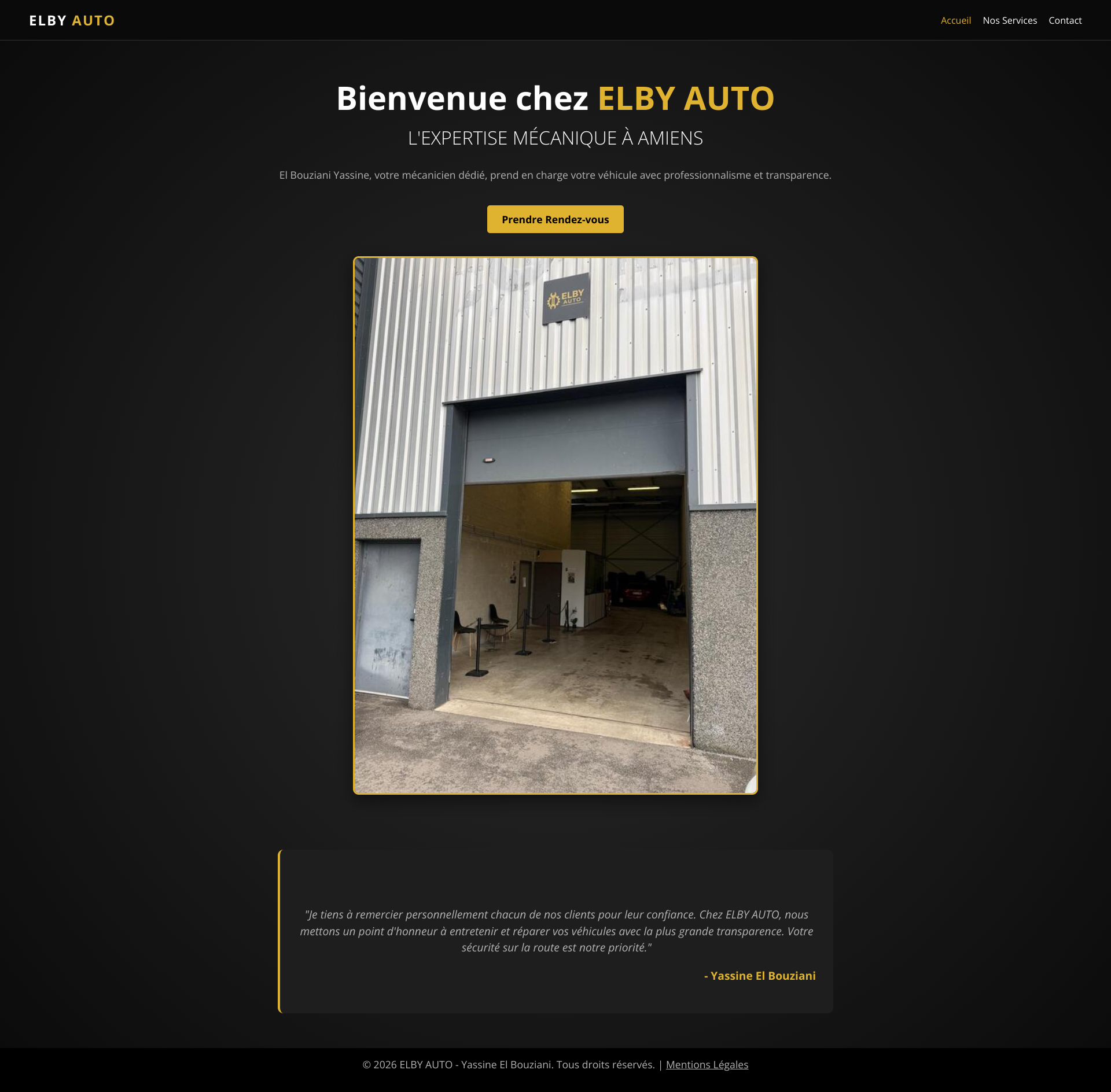 Aperçu du site
