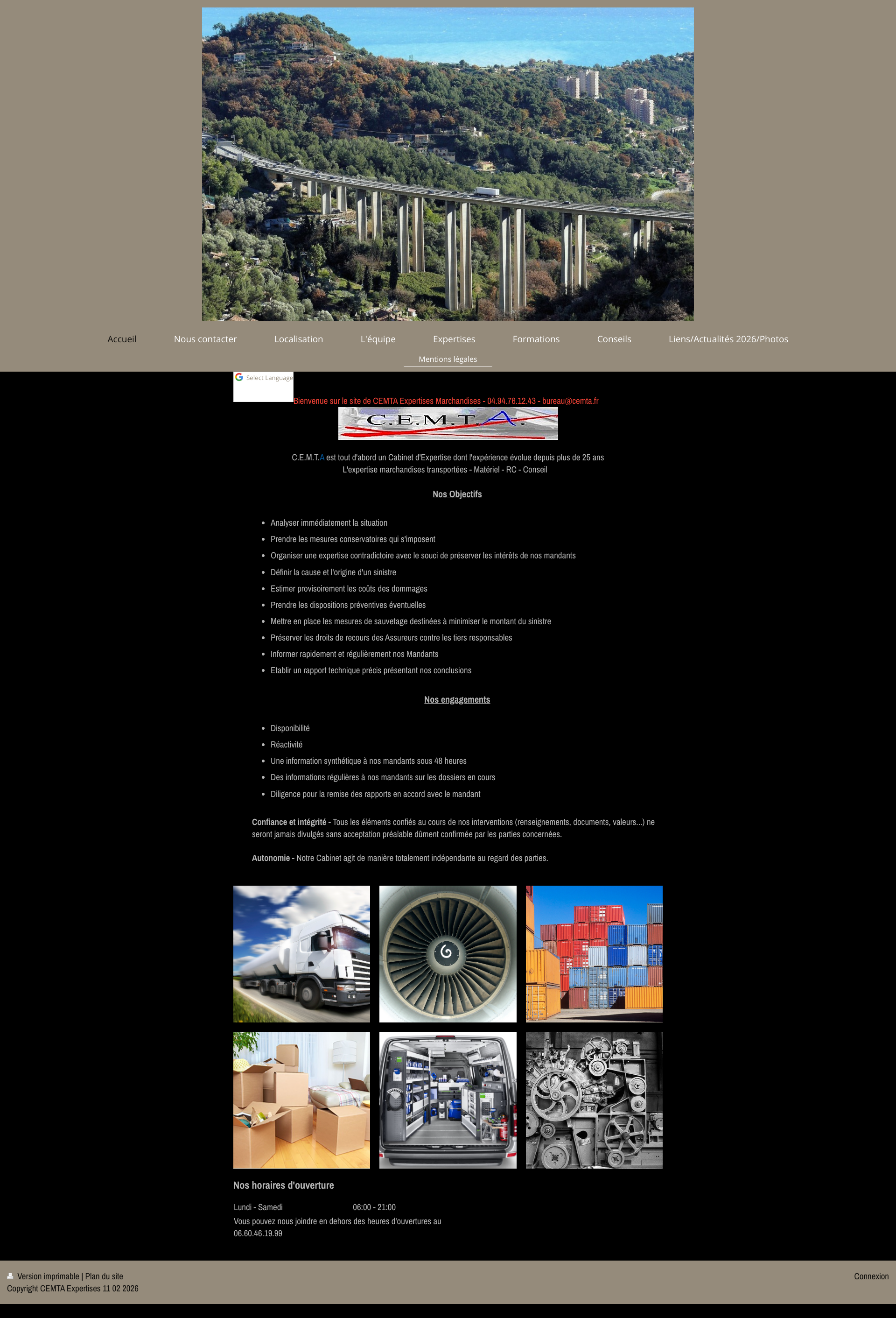 Aperçu du site
