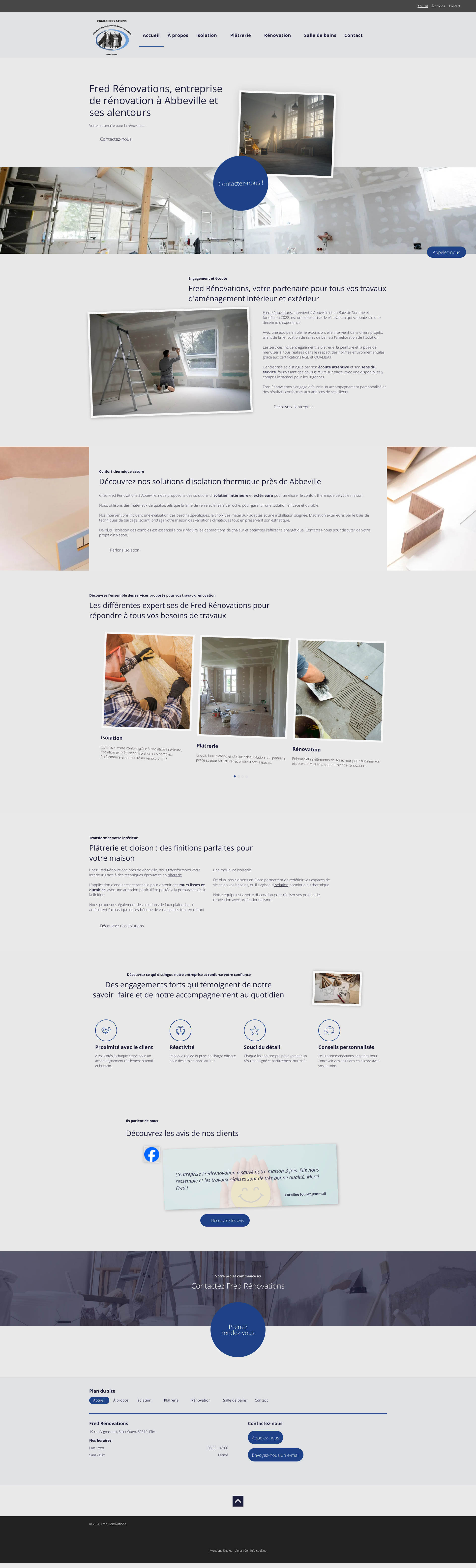 Aperçu du site