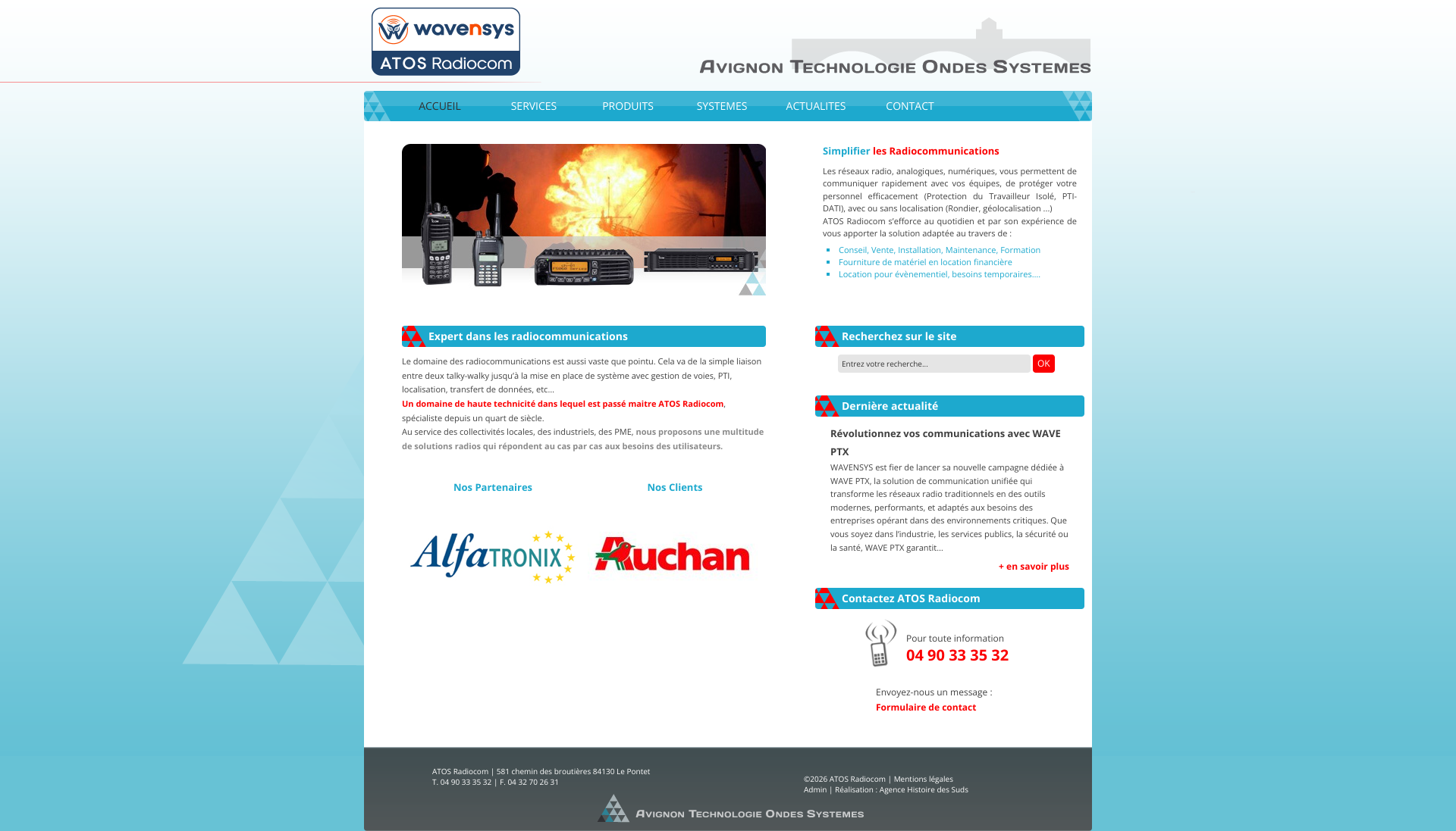 Aperçu du site