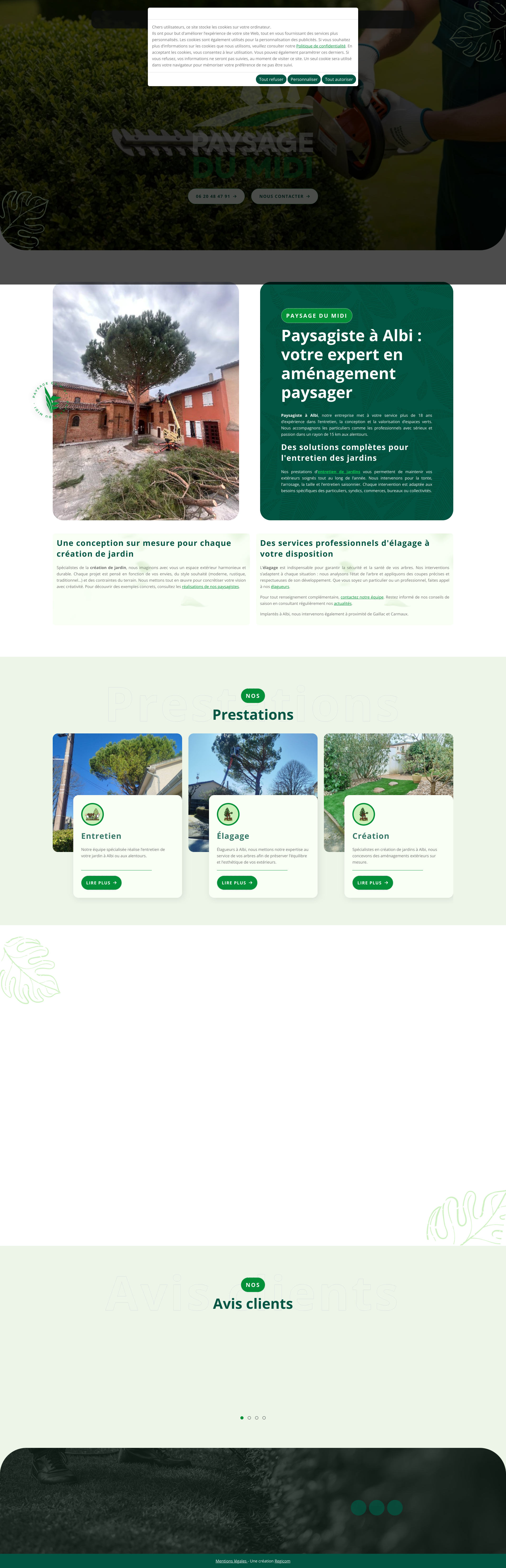 Aperçu du site
