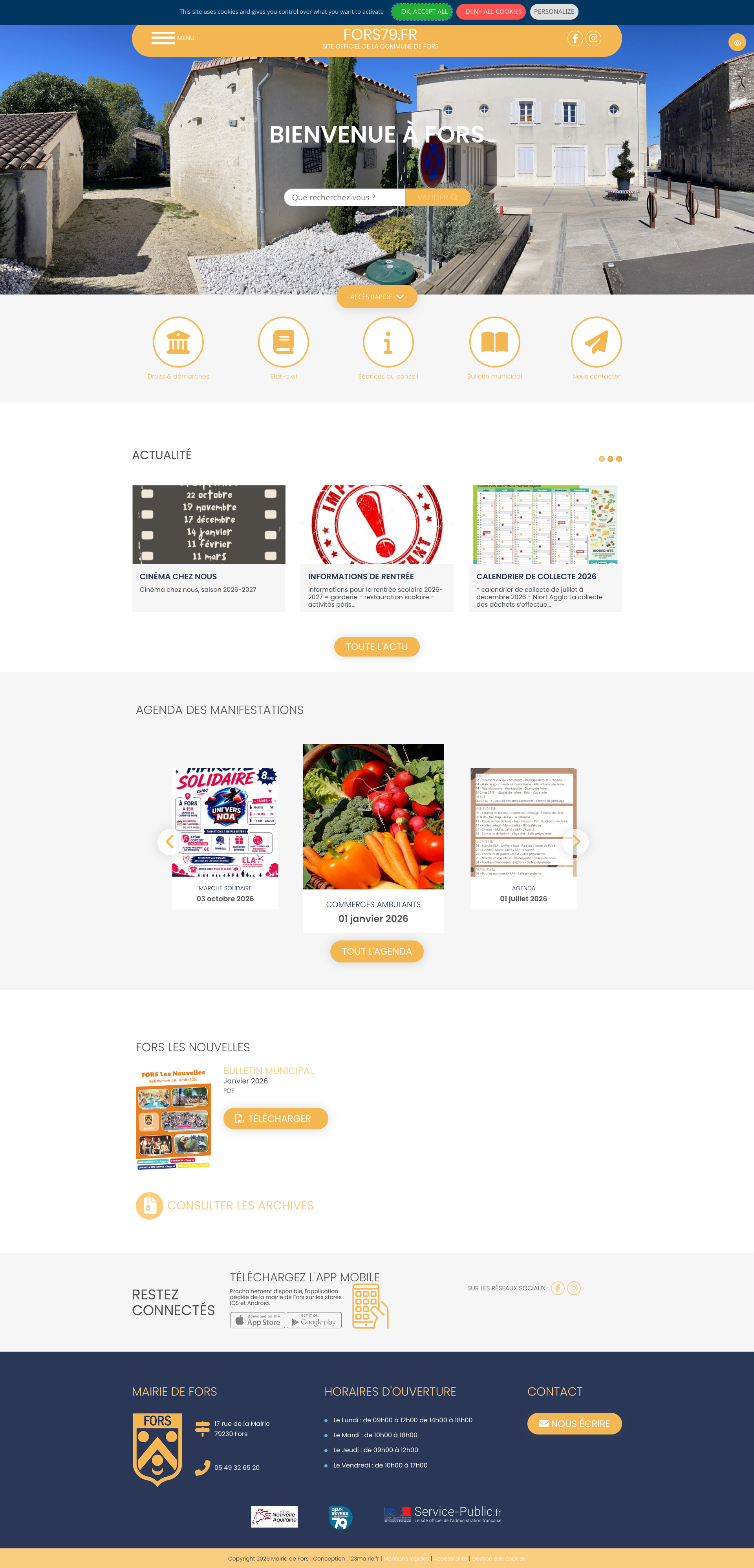 Aperçu du site