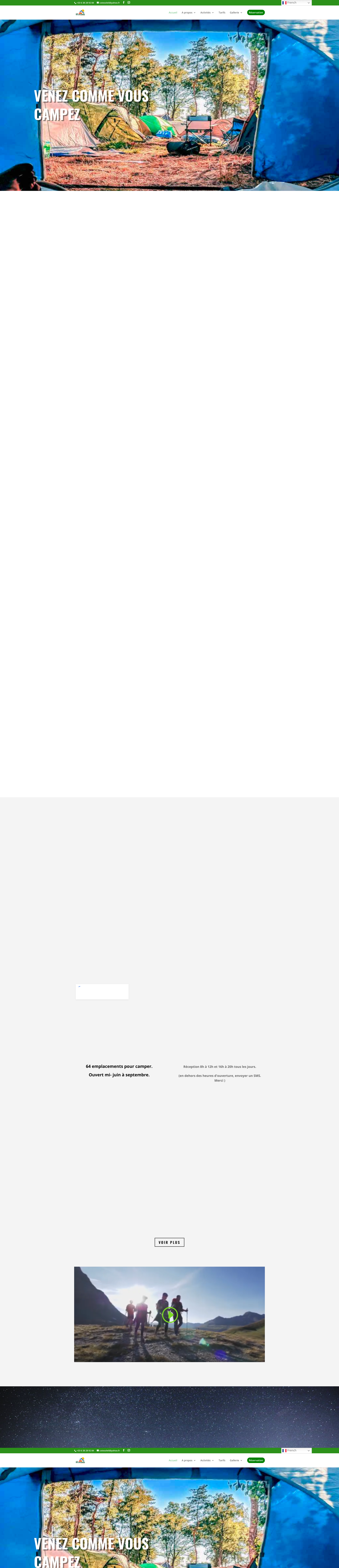 Aperçu du site