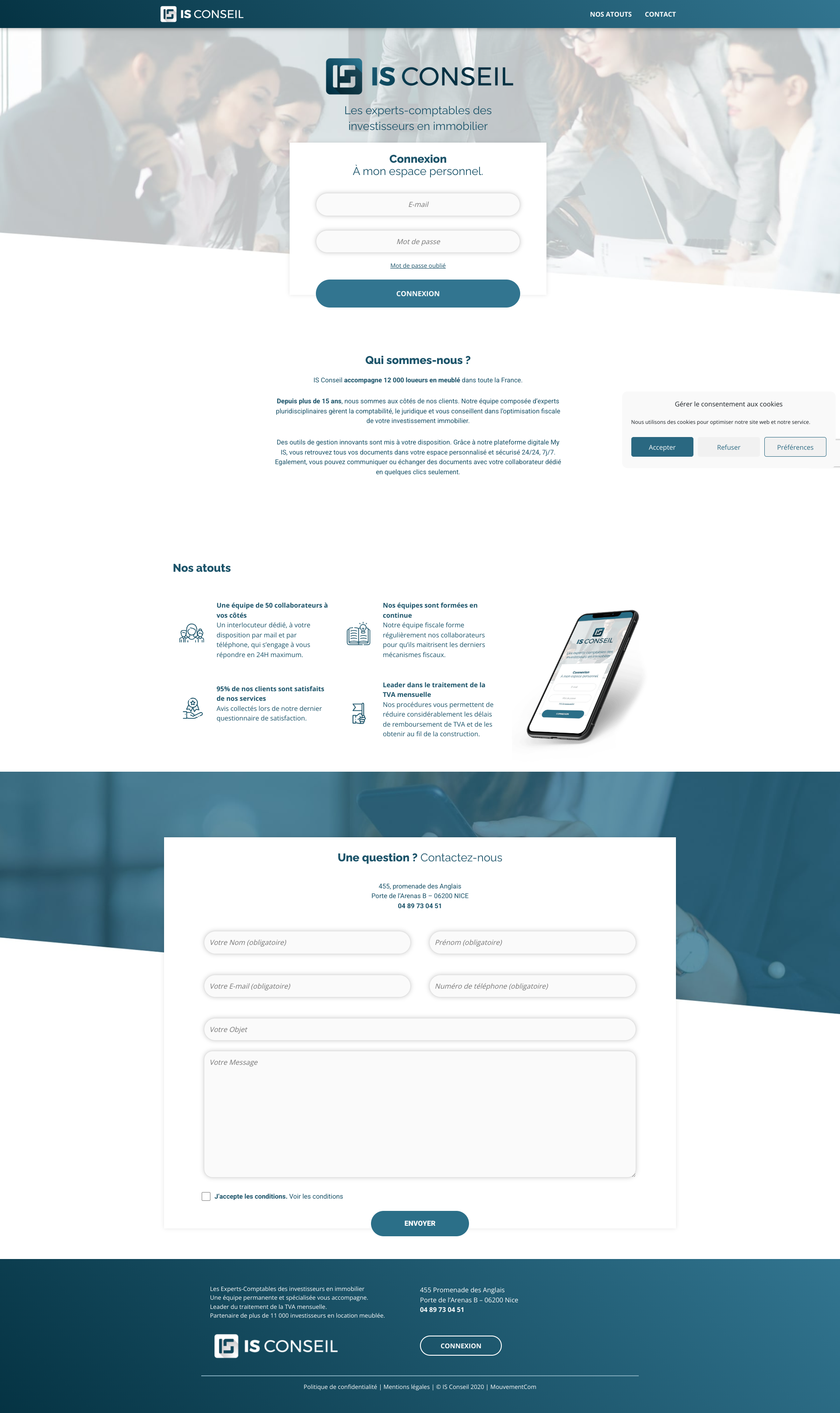 Aperçu du site
