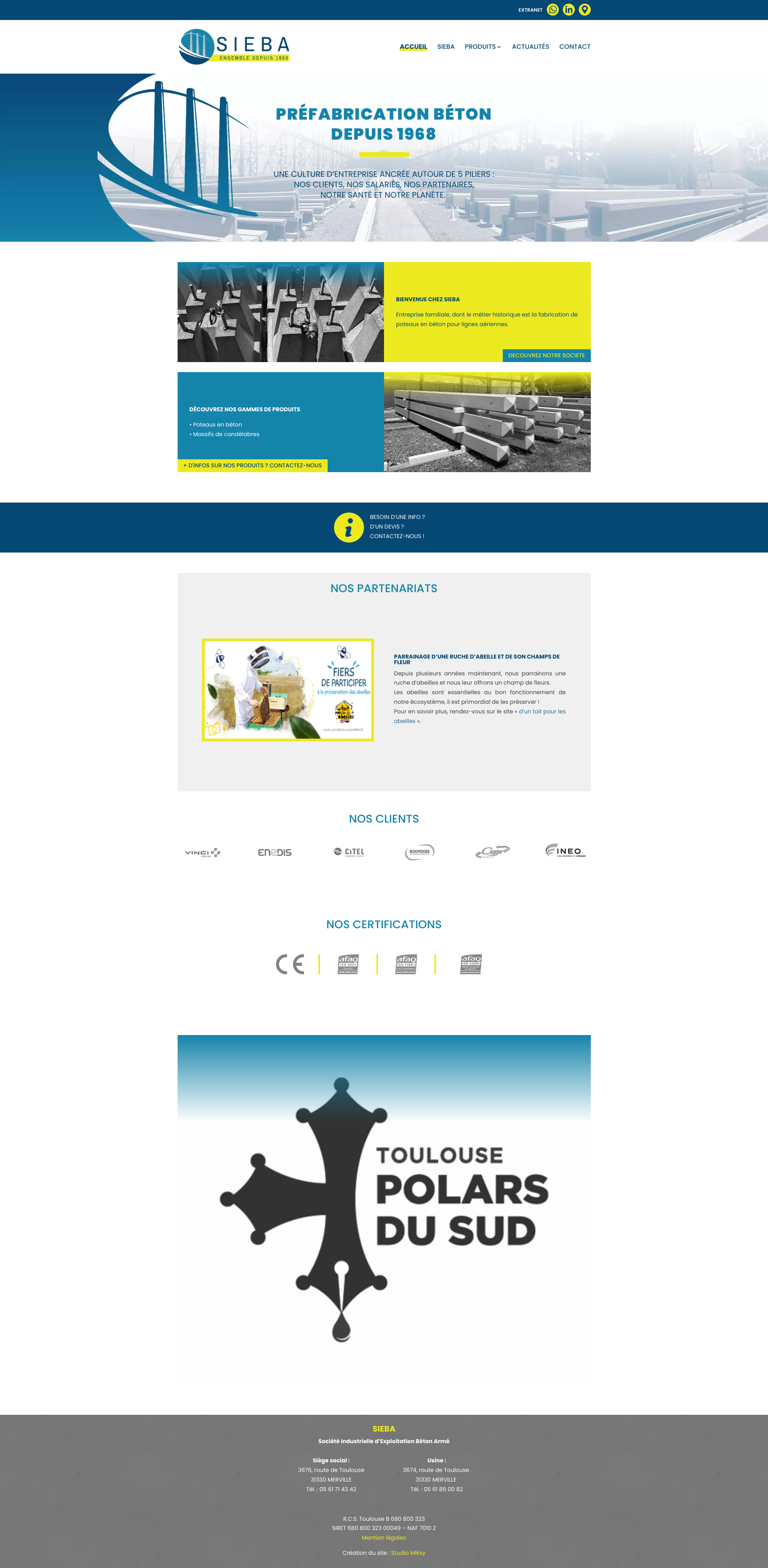 Aperçu du site