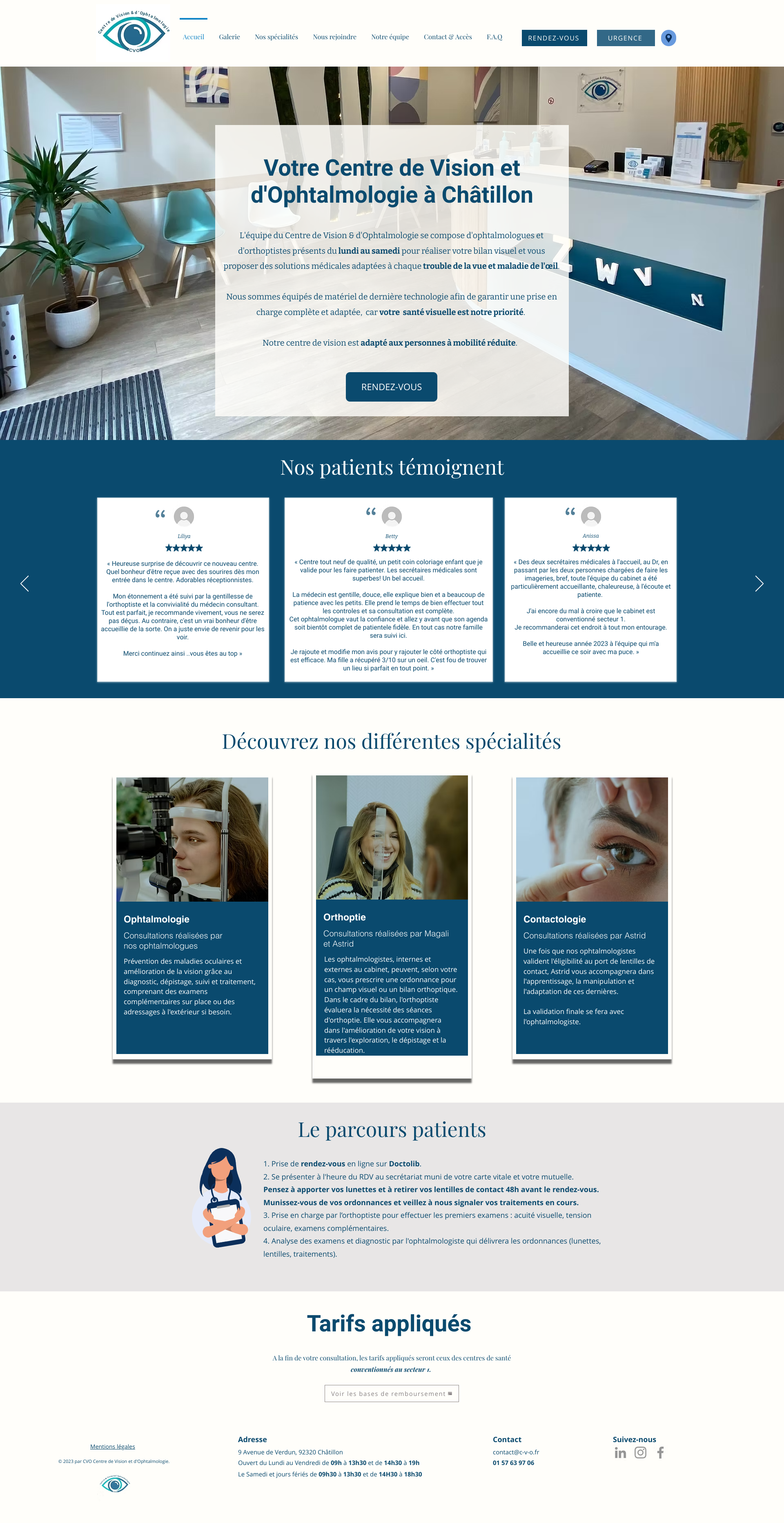 Aperçu du site