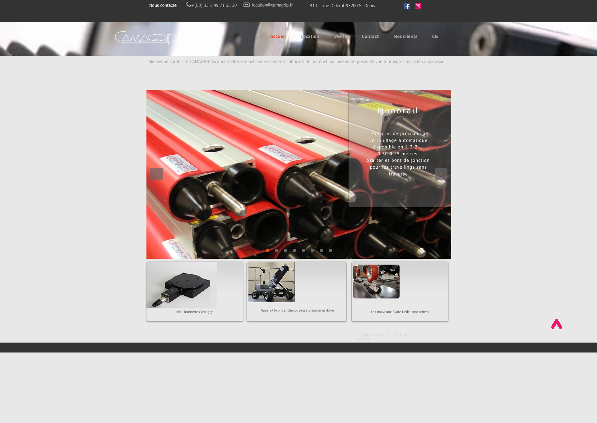 Aperçu du site