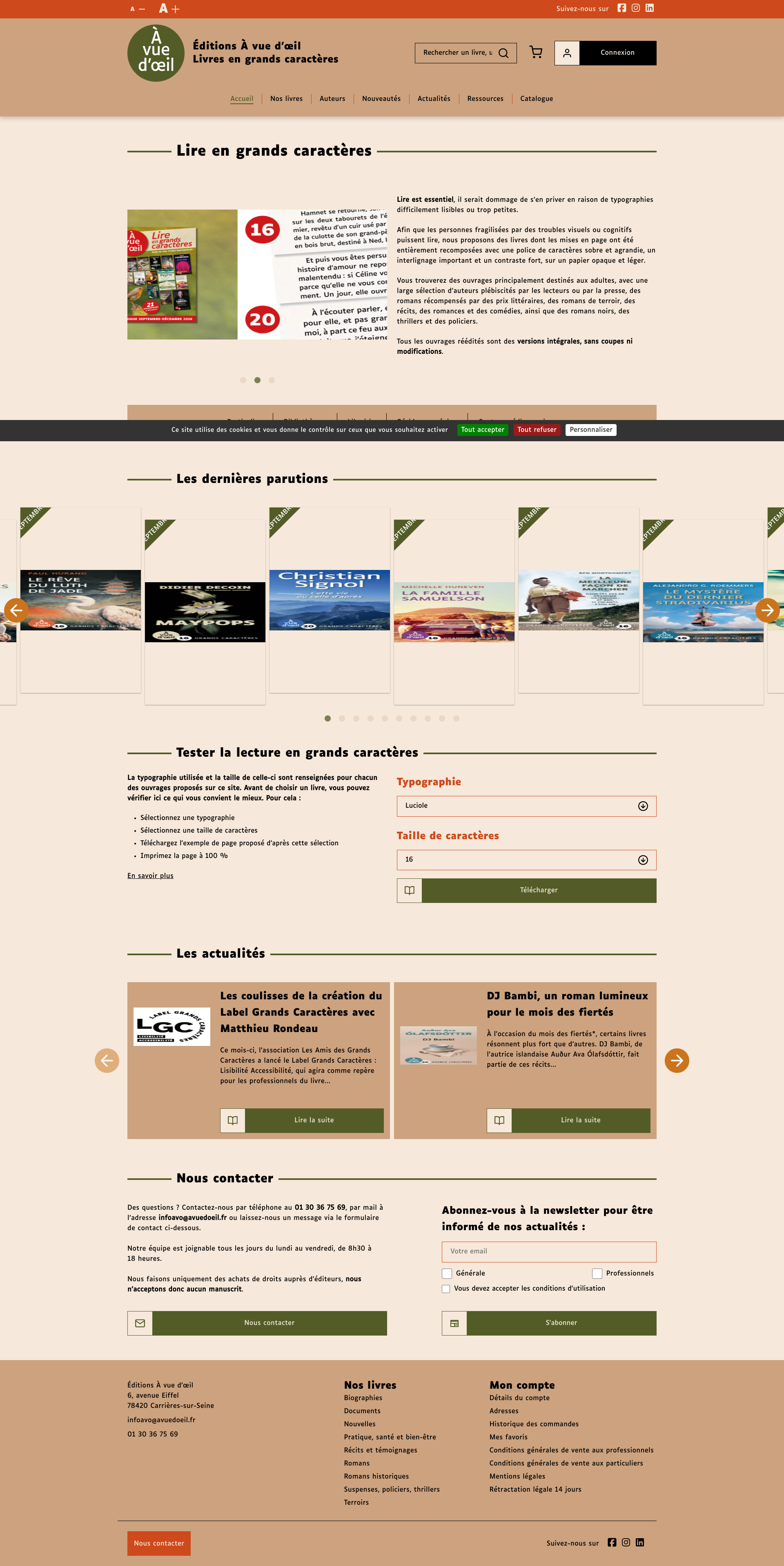 Aperçu du site