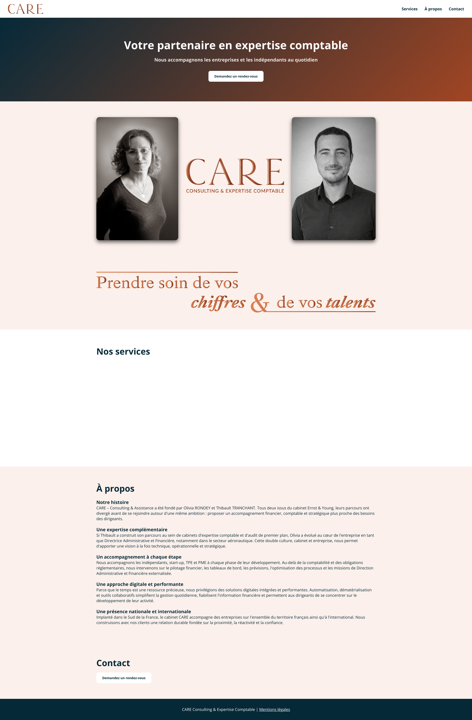 Aperçu du site