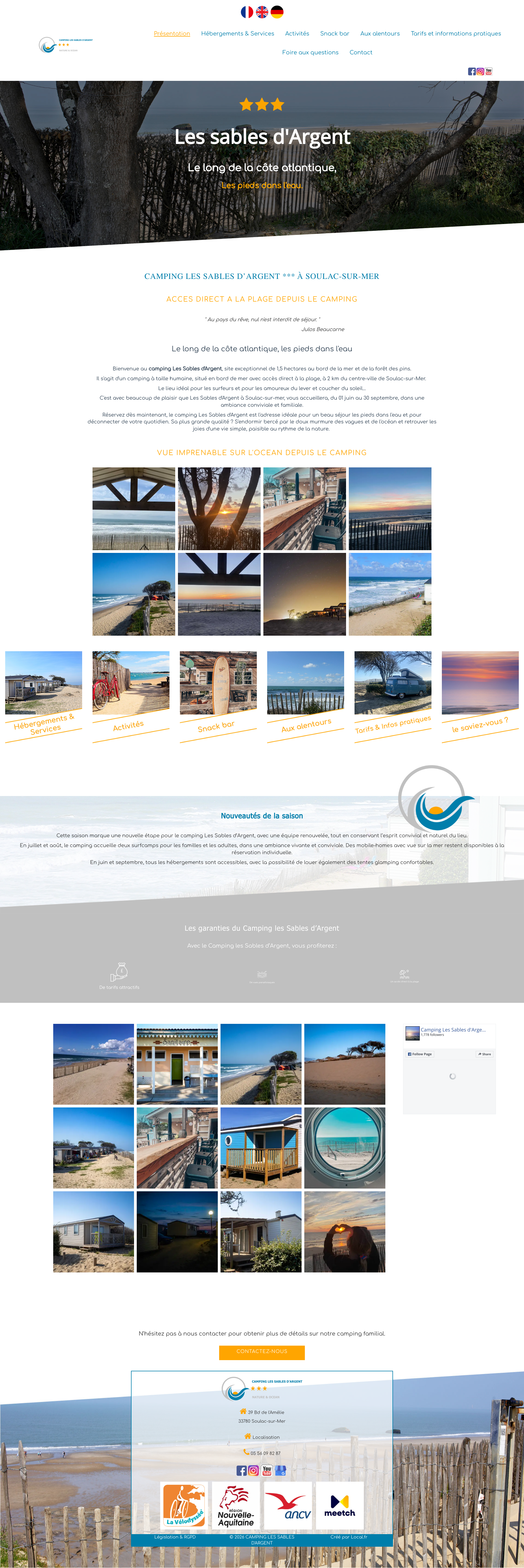 Aperçu du site