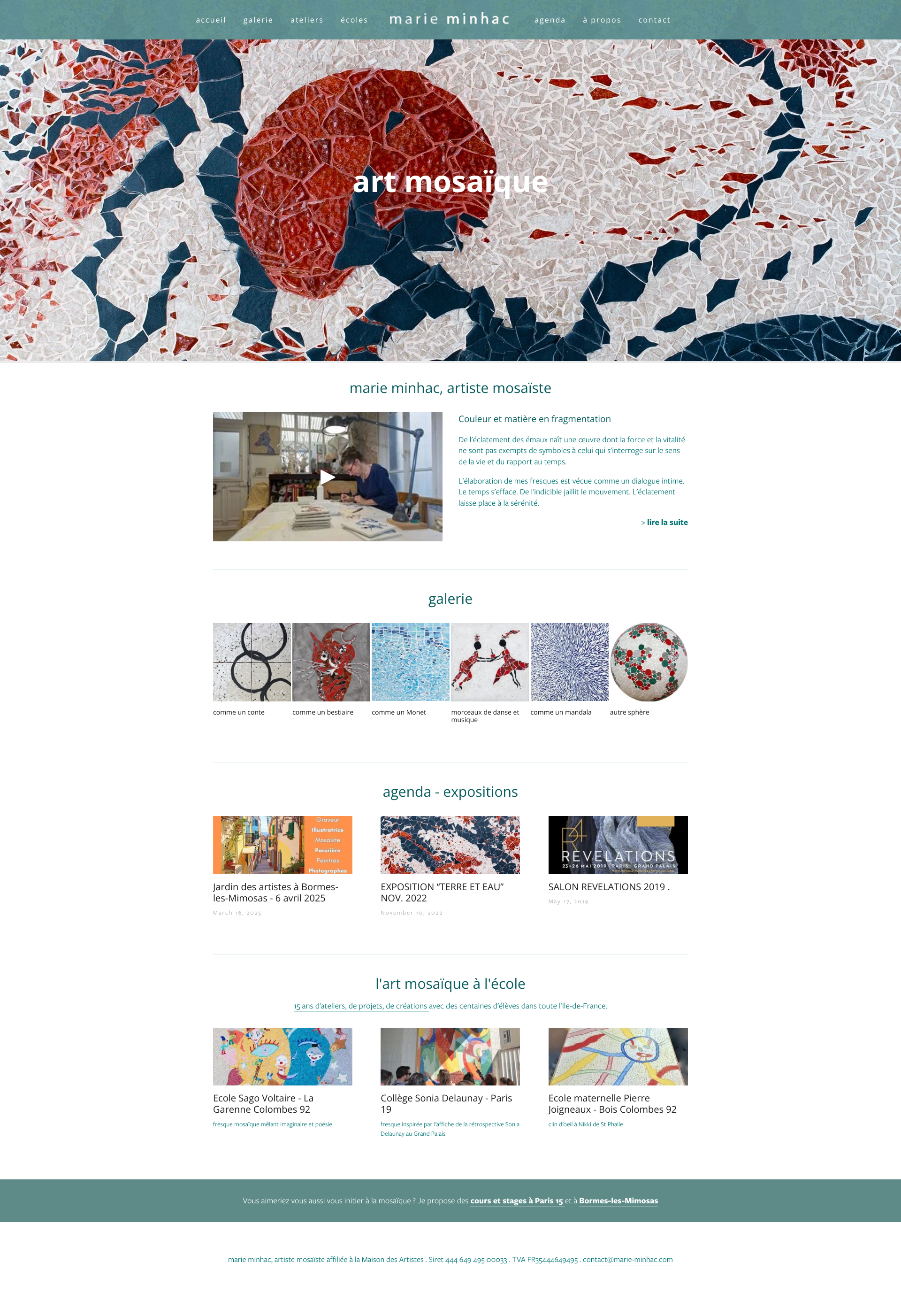 Aperçu du site