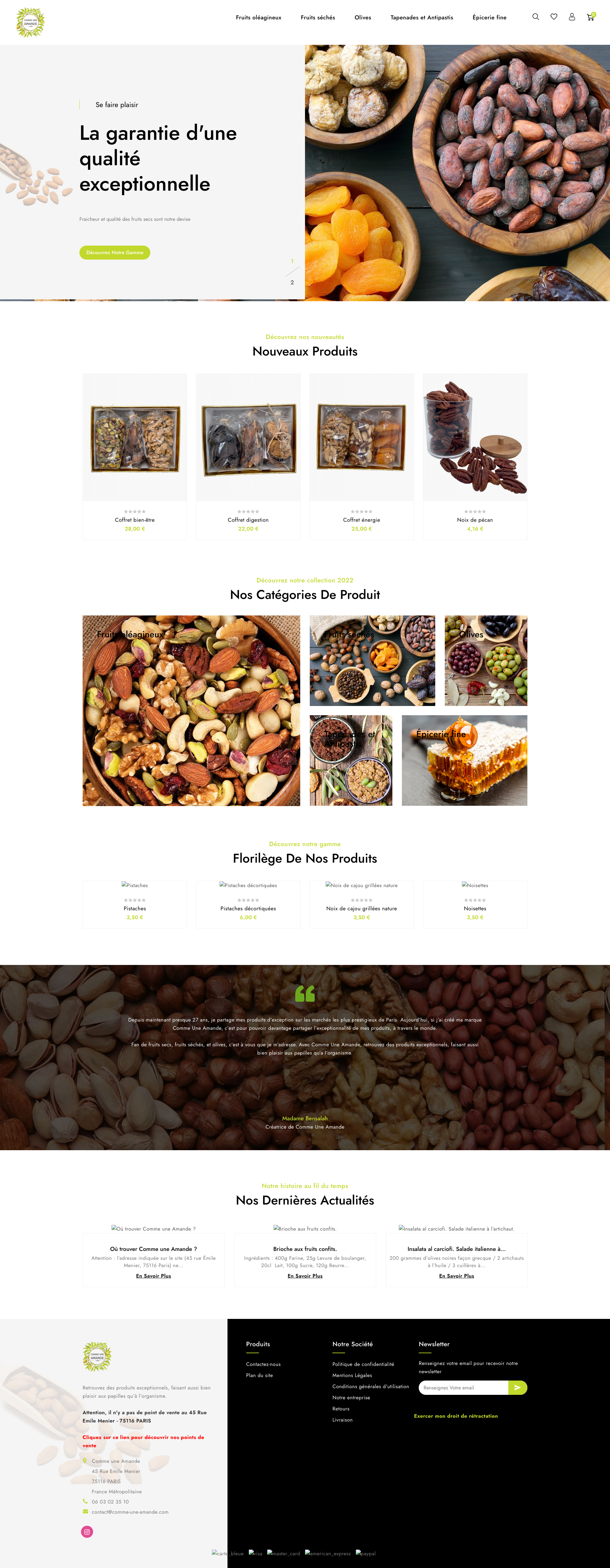 Aperçu du site