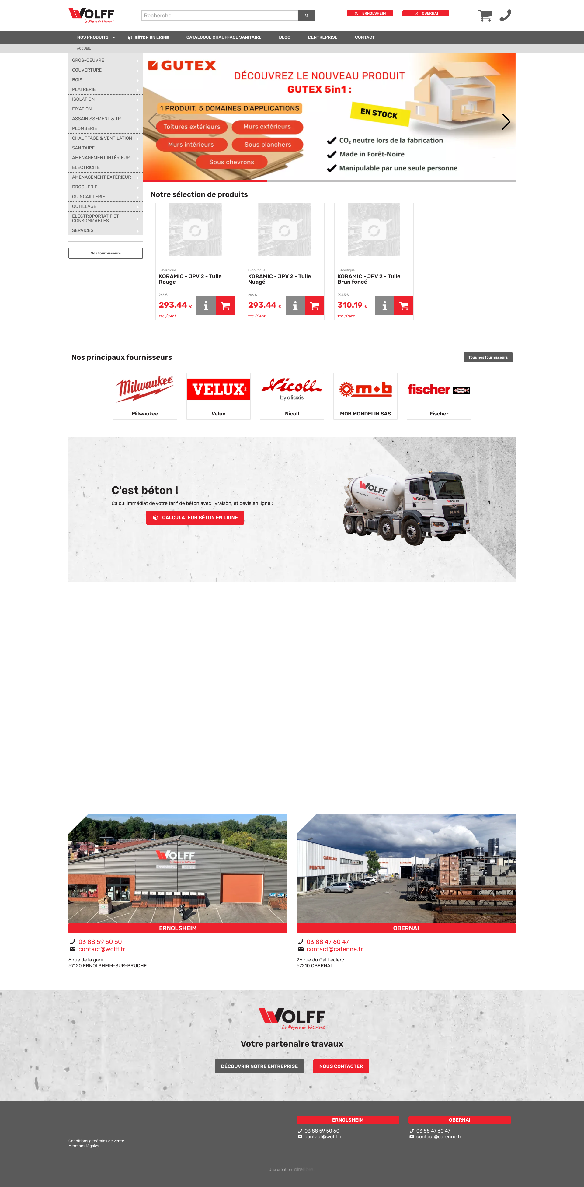 Aperçu du site