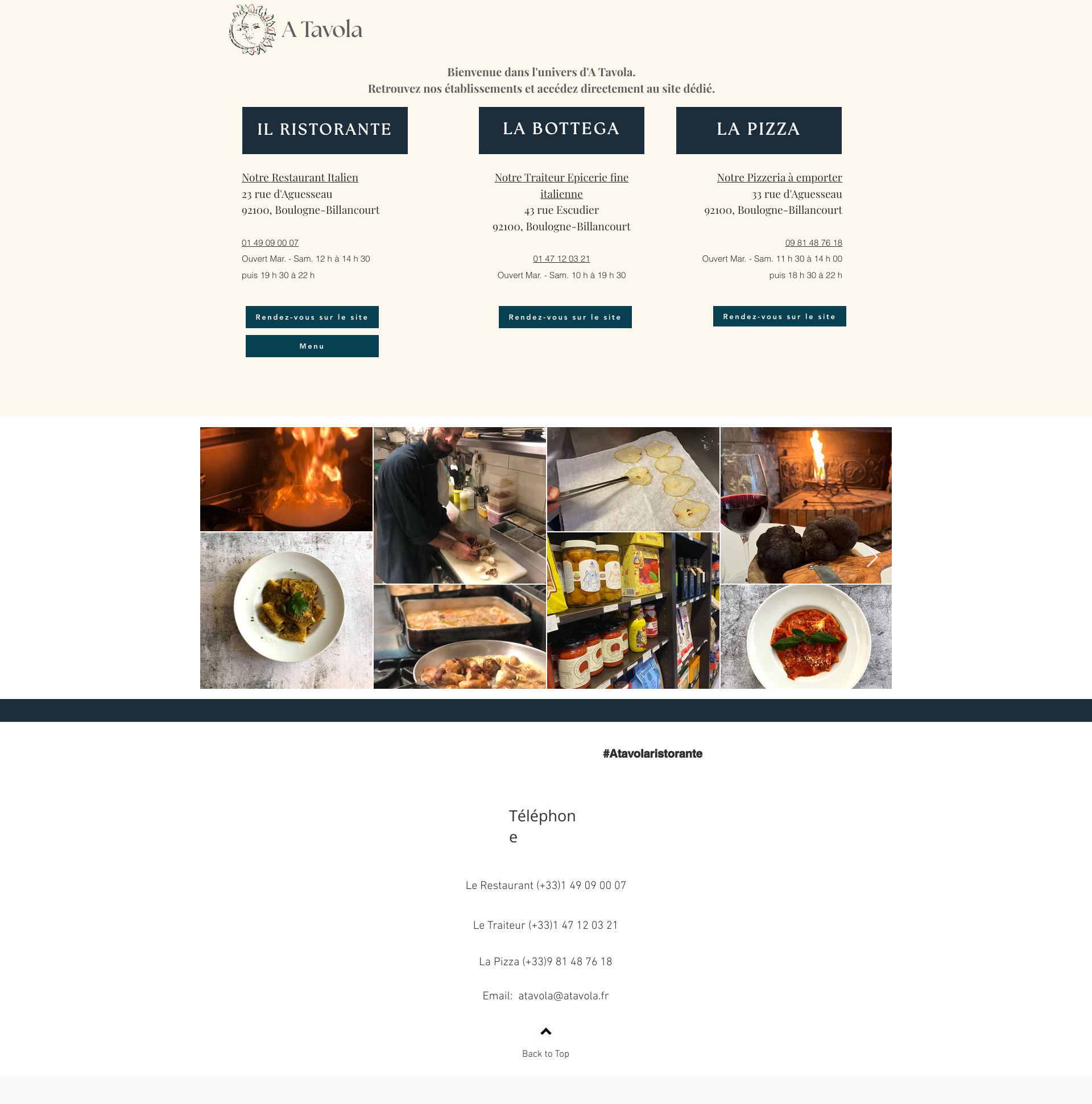 Aperçu du site