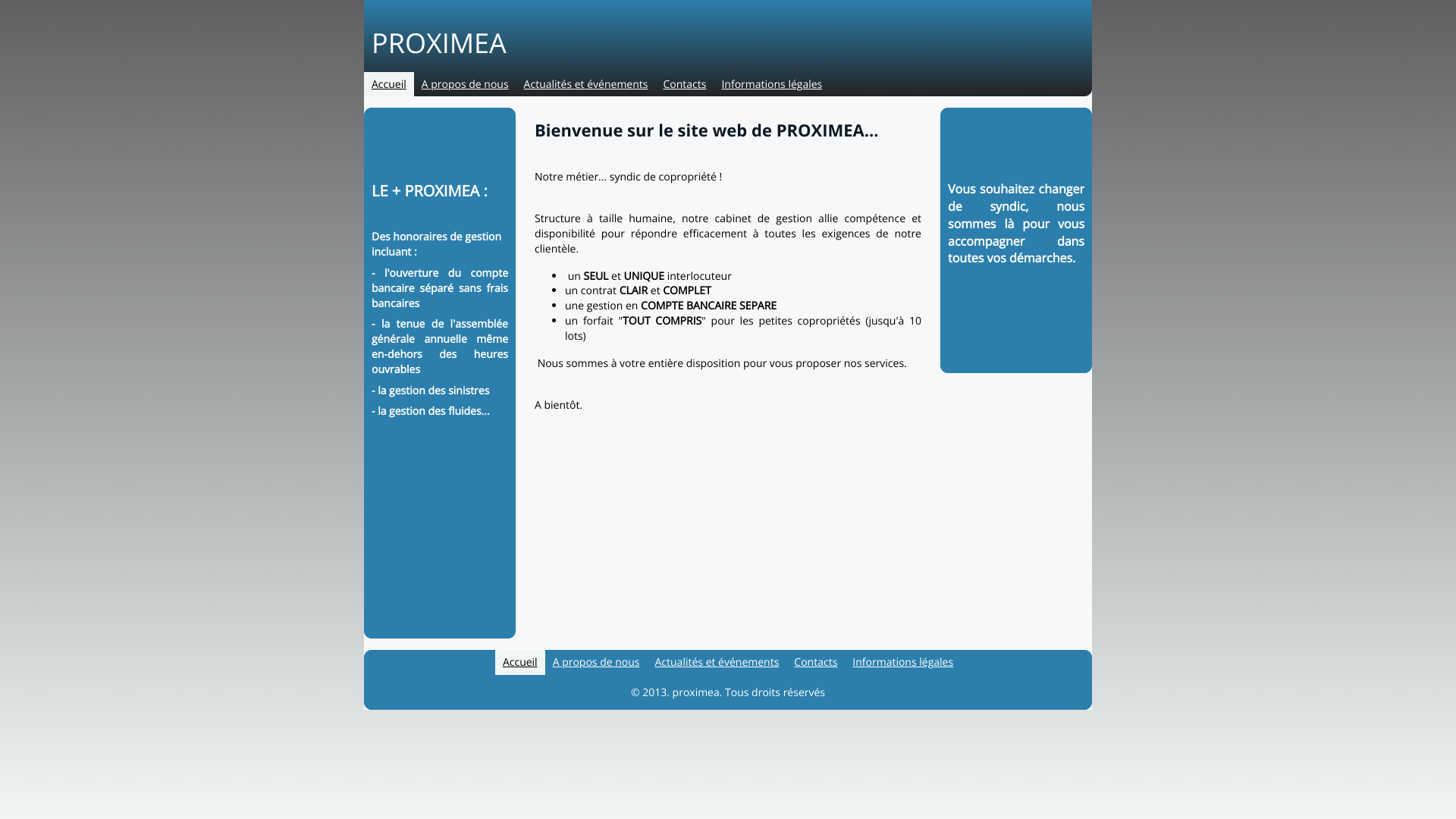 Aperçu du site
