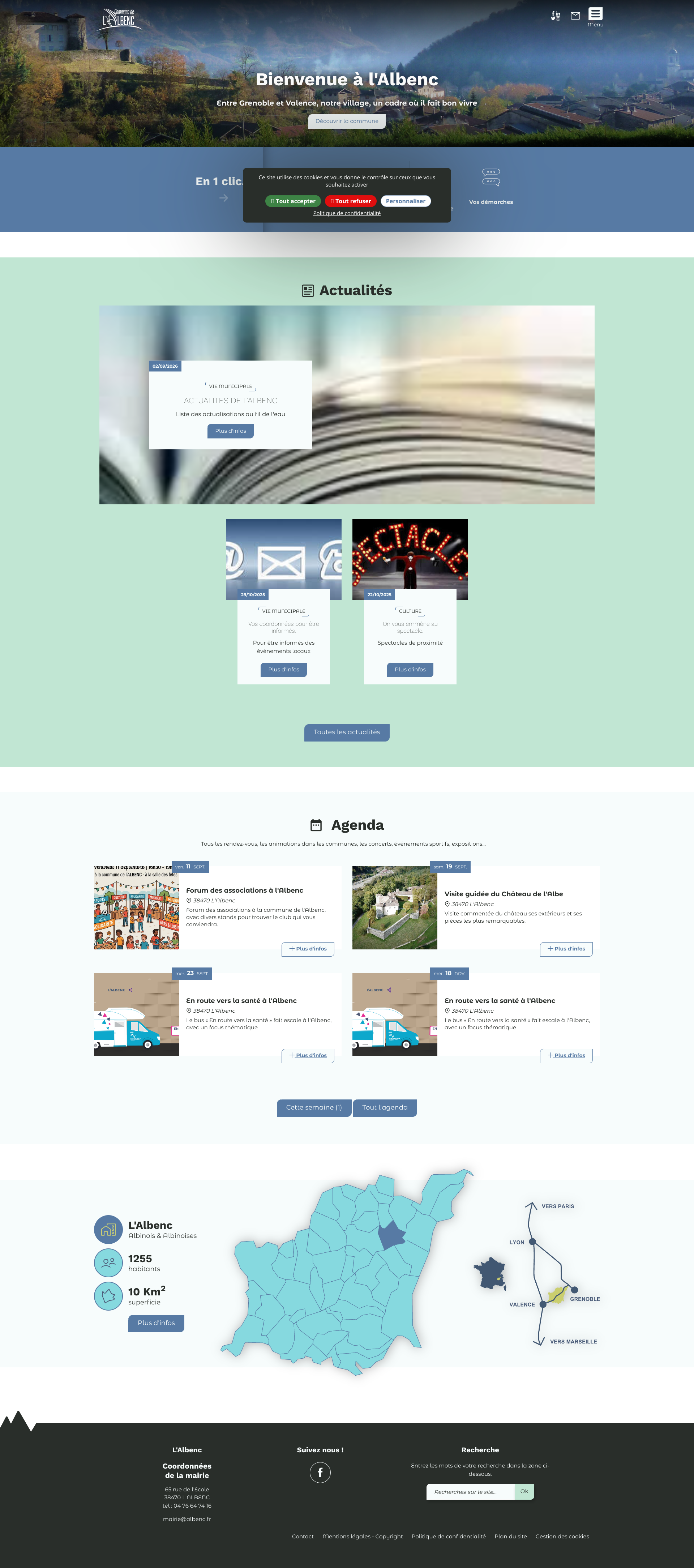 Aperçu du site