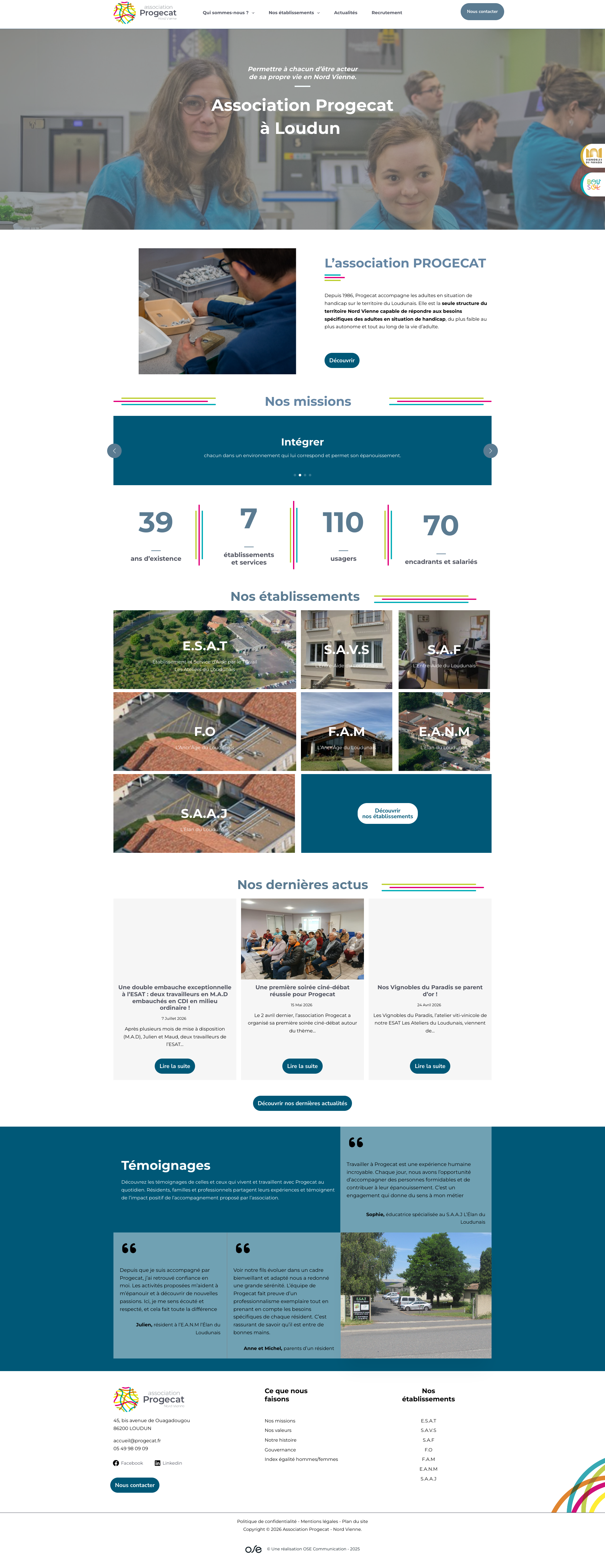 Aperçu du site