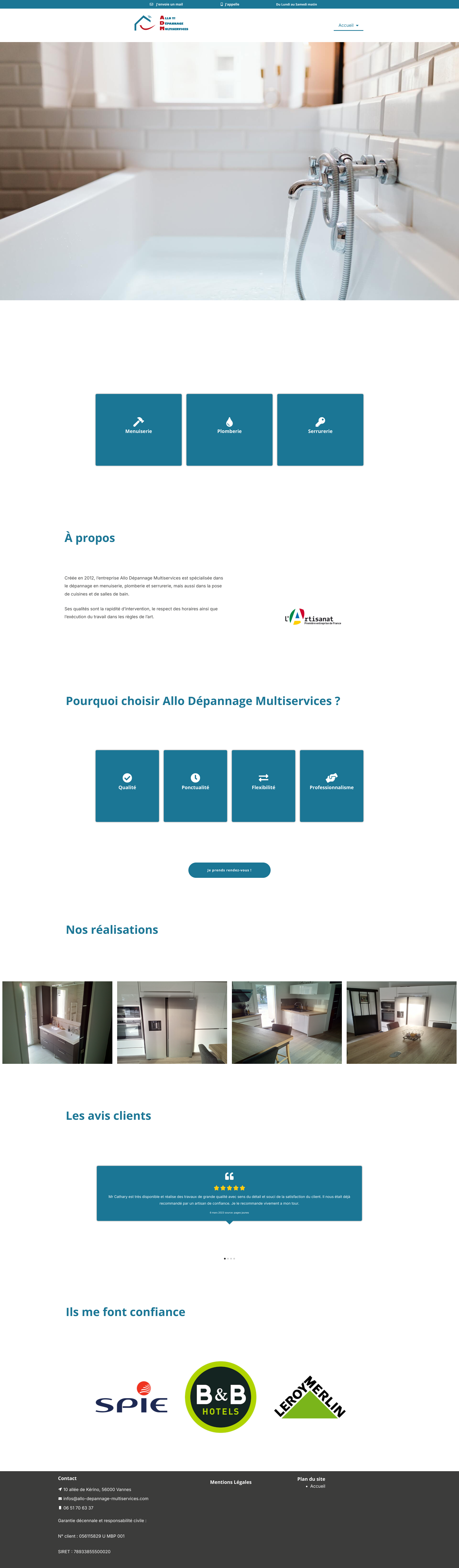 Aperçu du site
