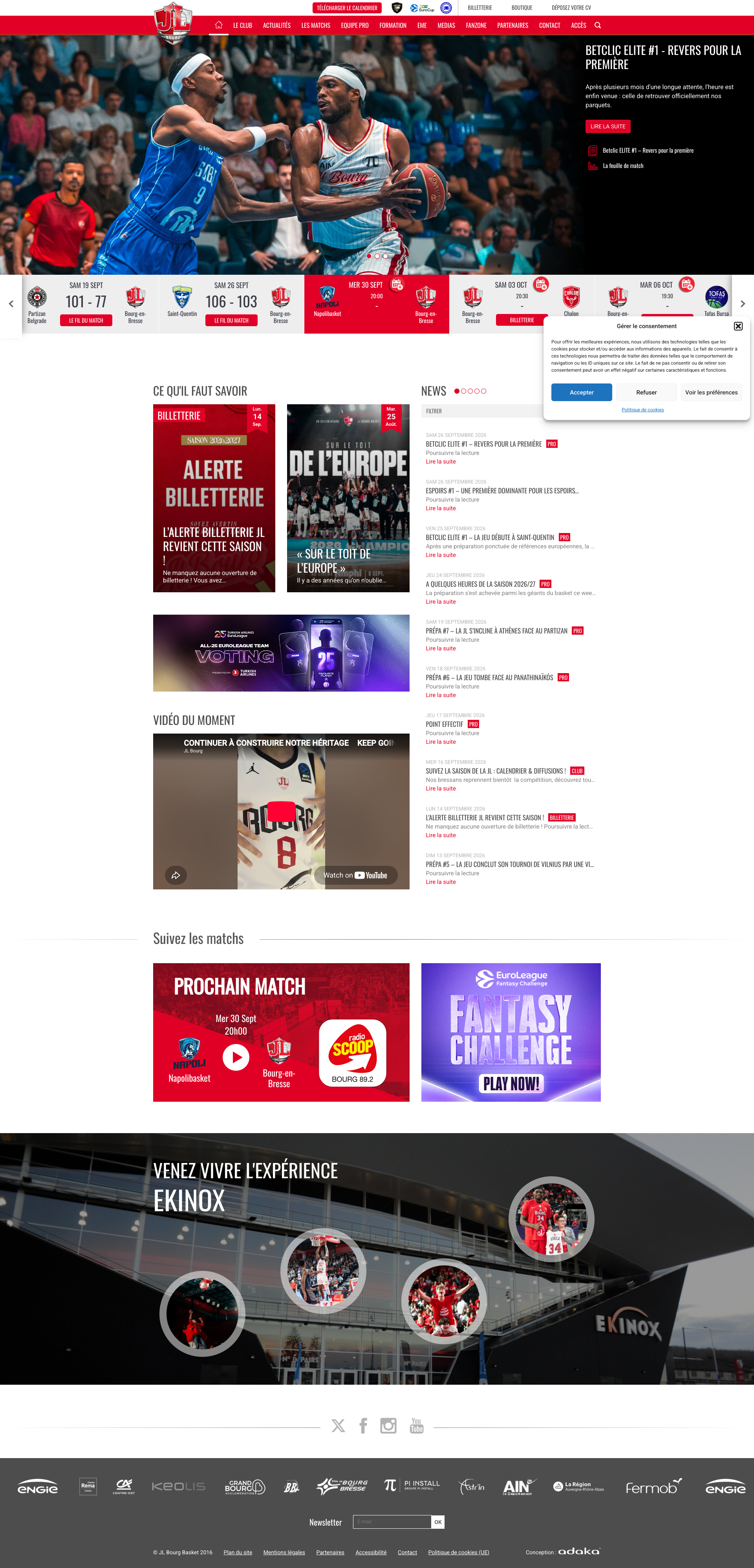 Aperçu du site
