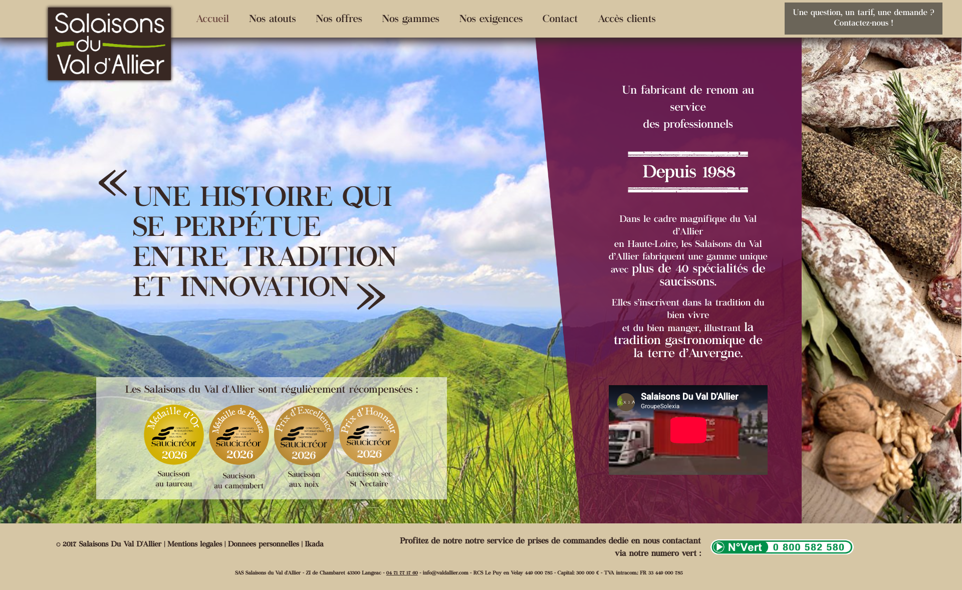 Aperçu du site