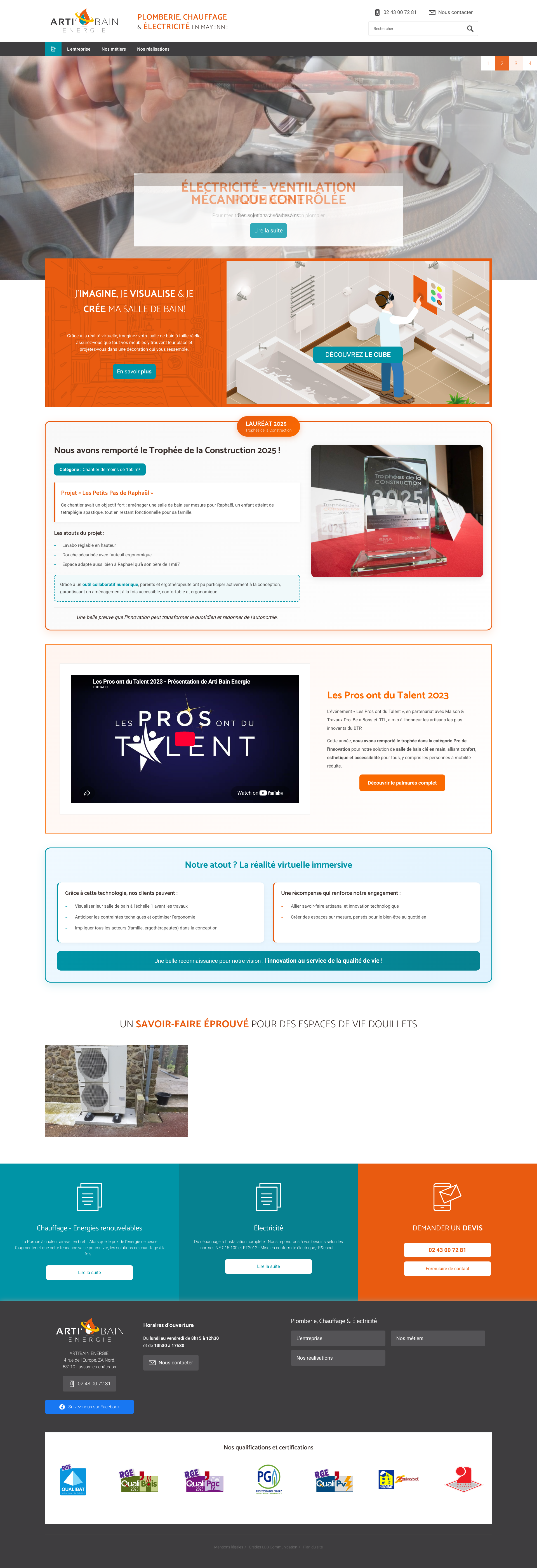 Aperçu du site