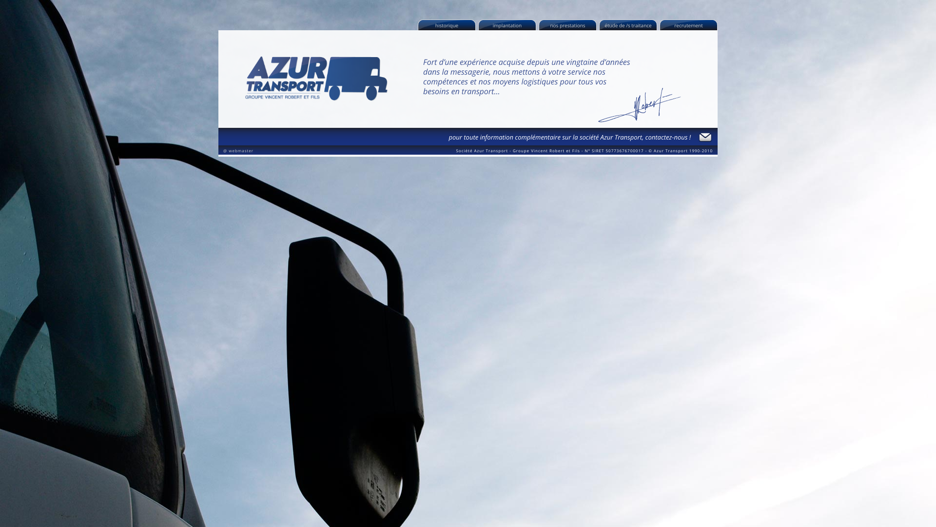 Aperçu du site