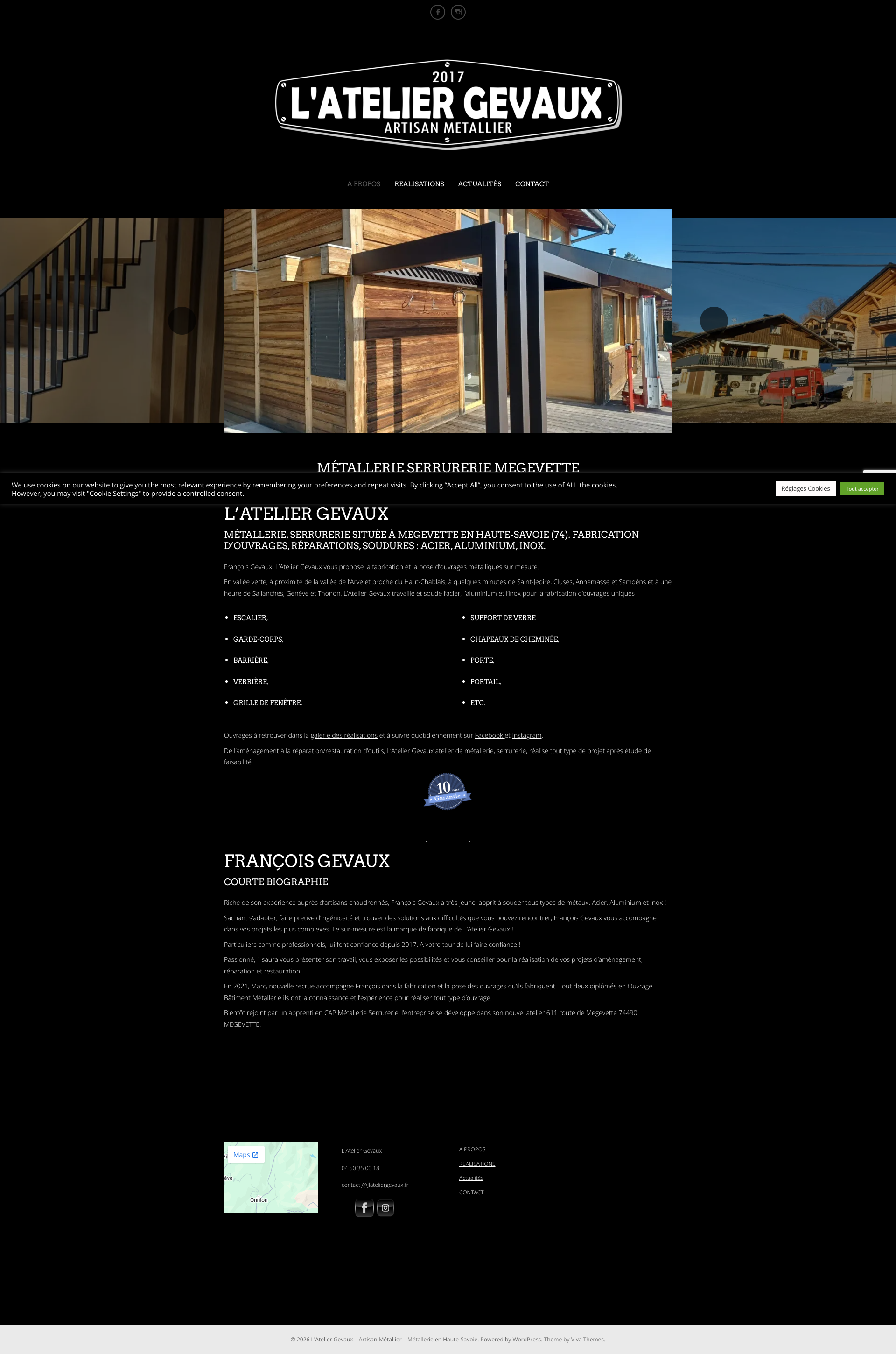 Aperçu du site