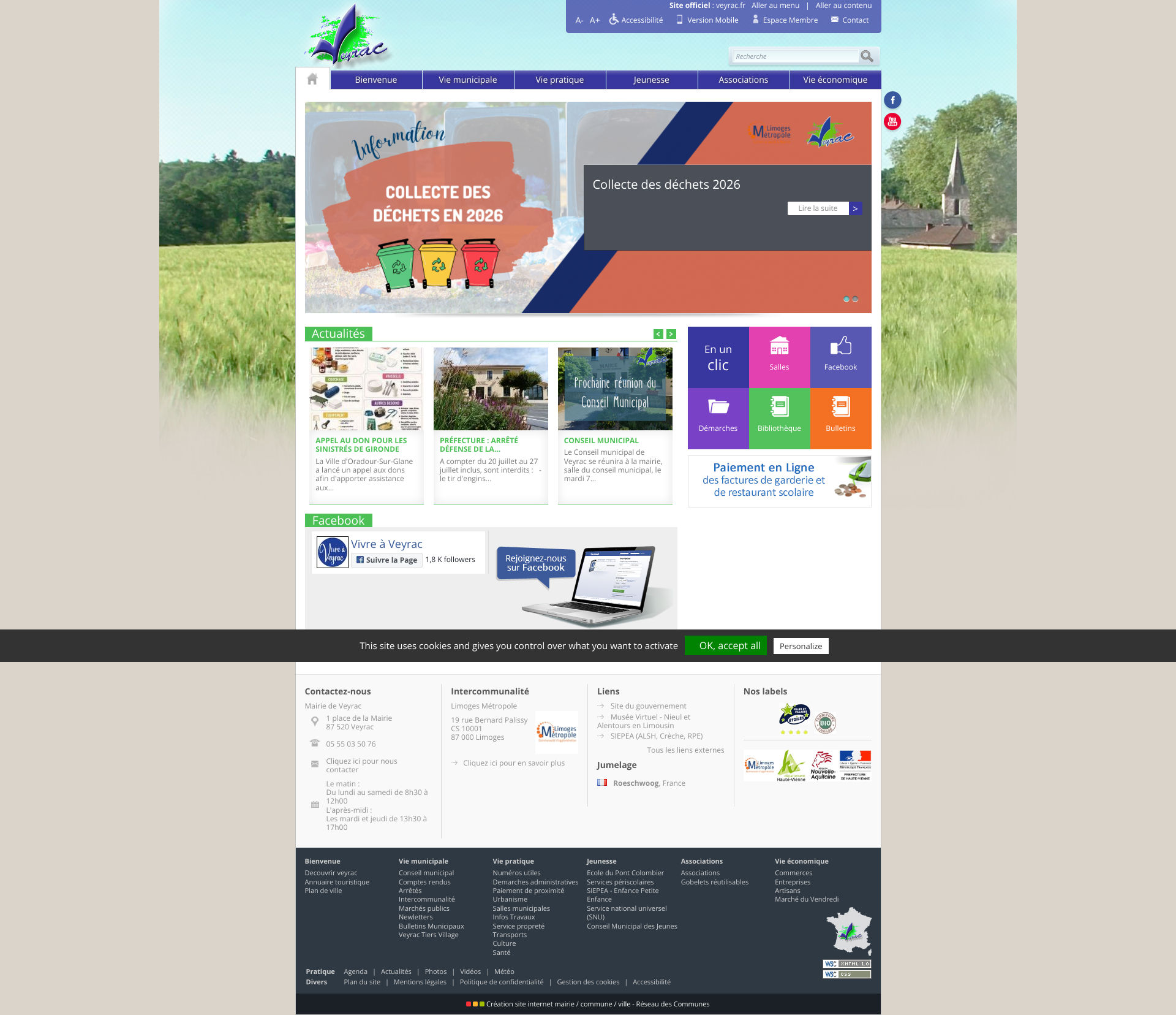 Aperçu du site