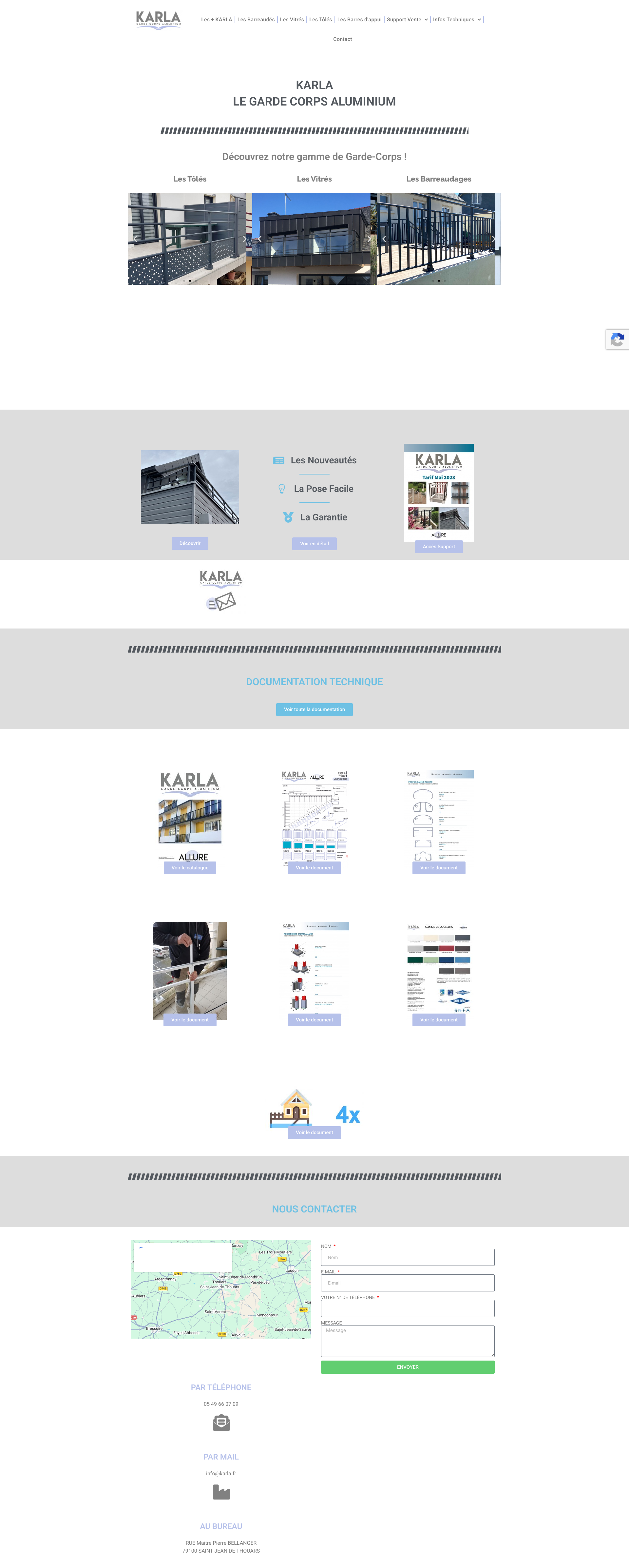 Aperçu du site