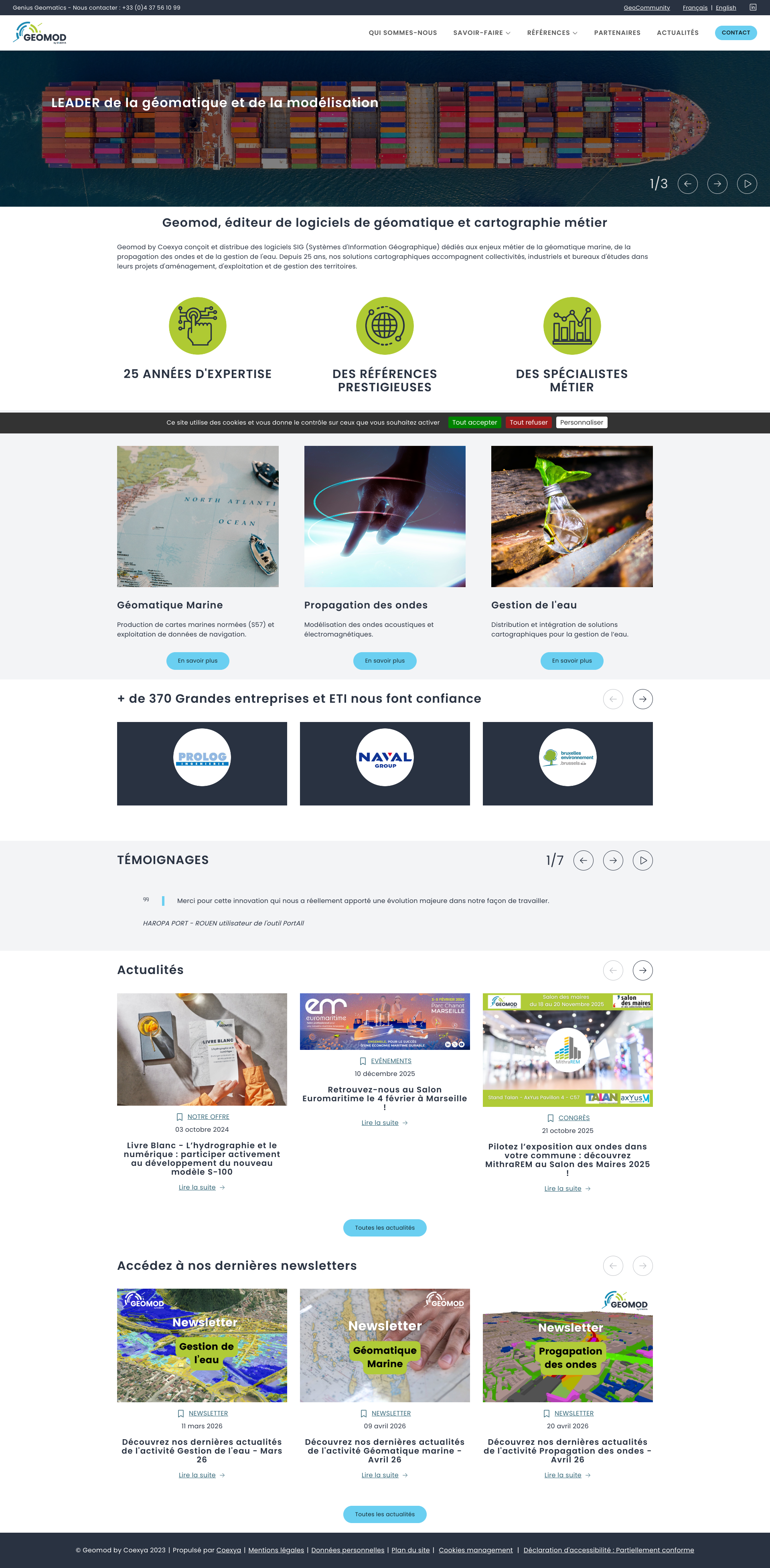 Aperçu du site