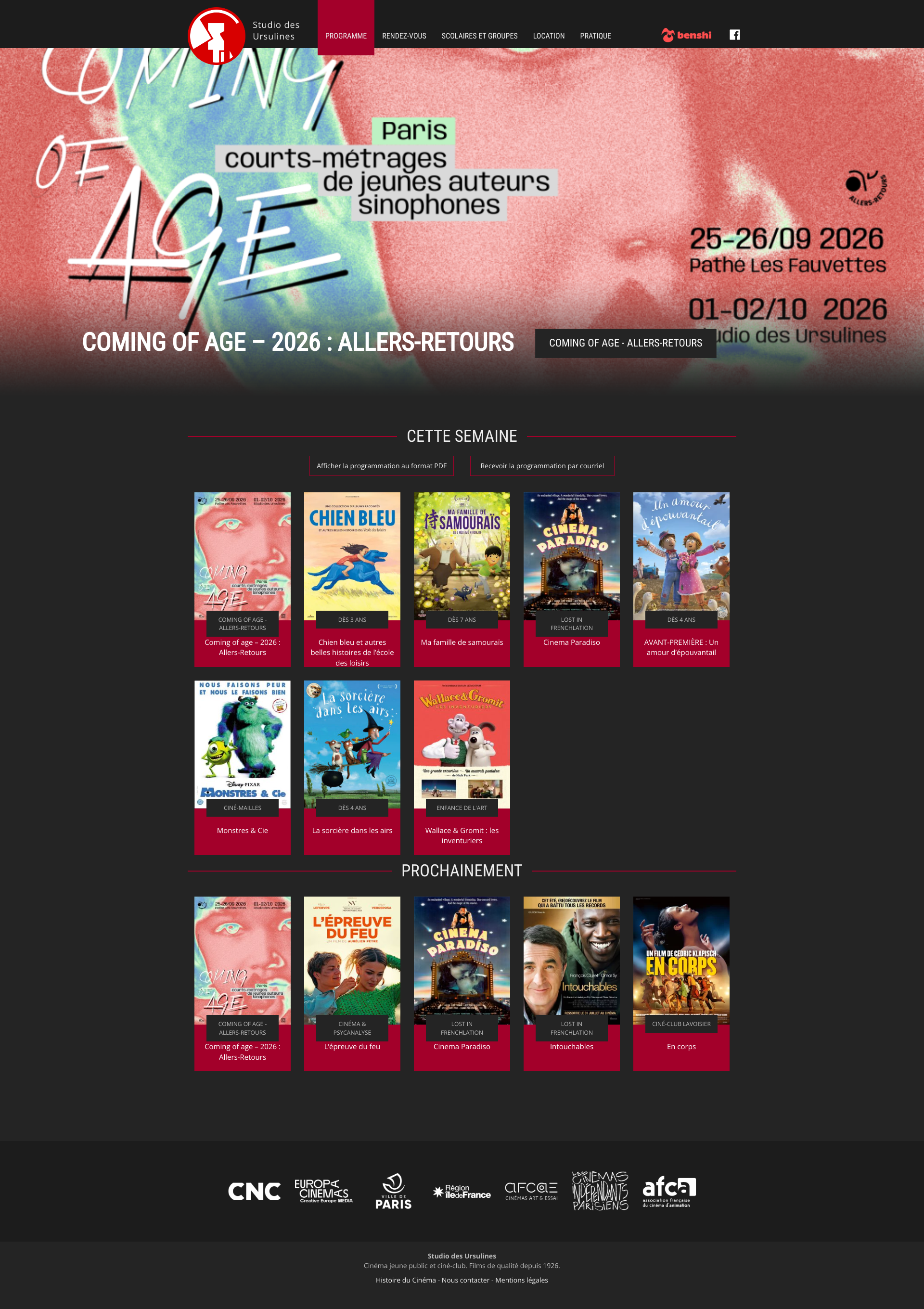 Aperçu du site