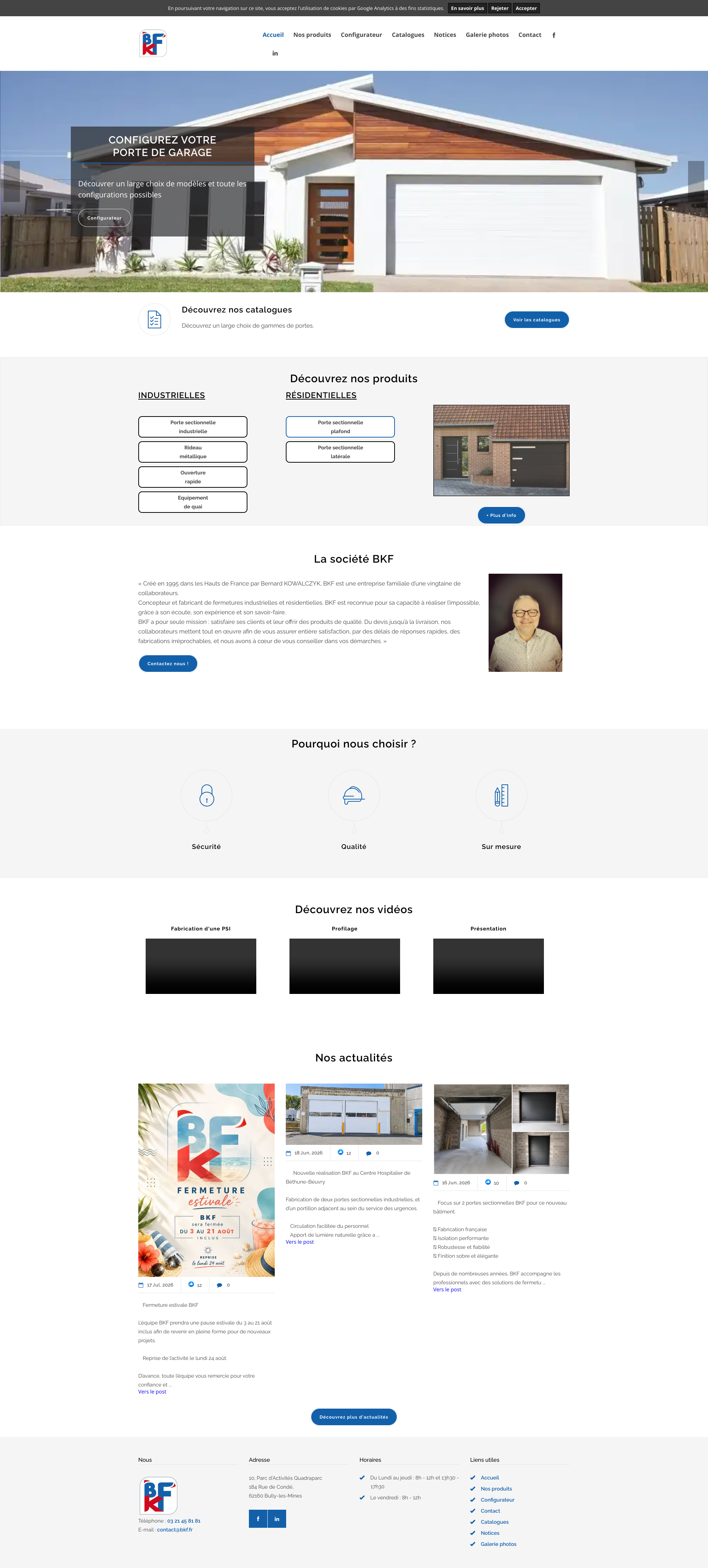 Aperçu du site