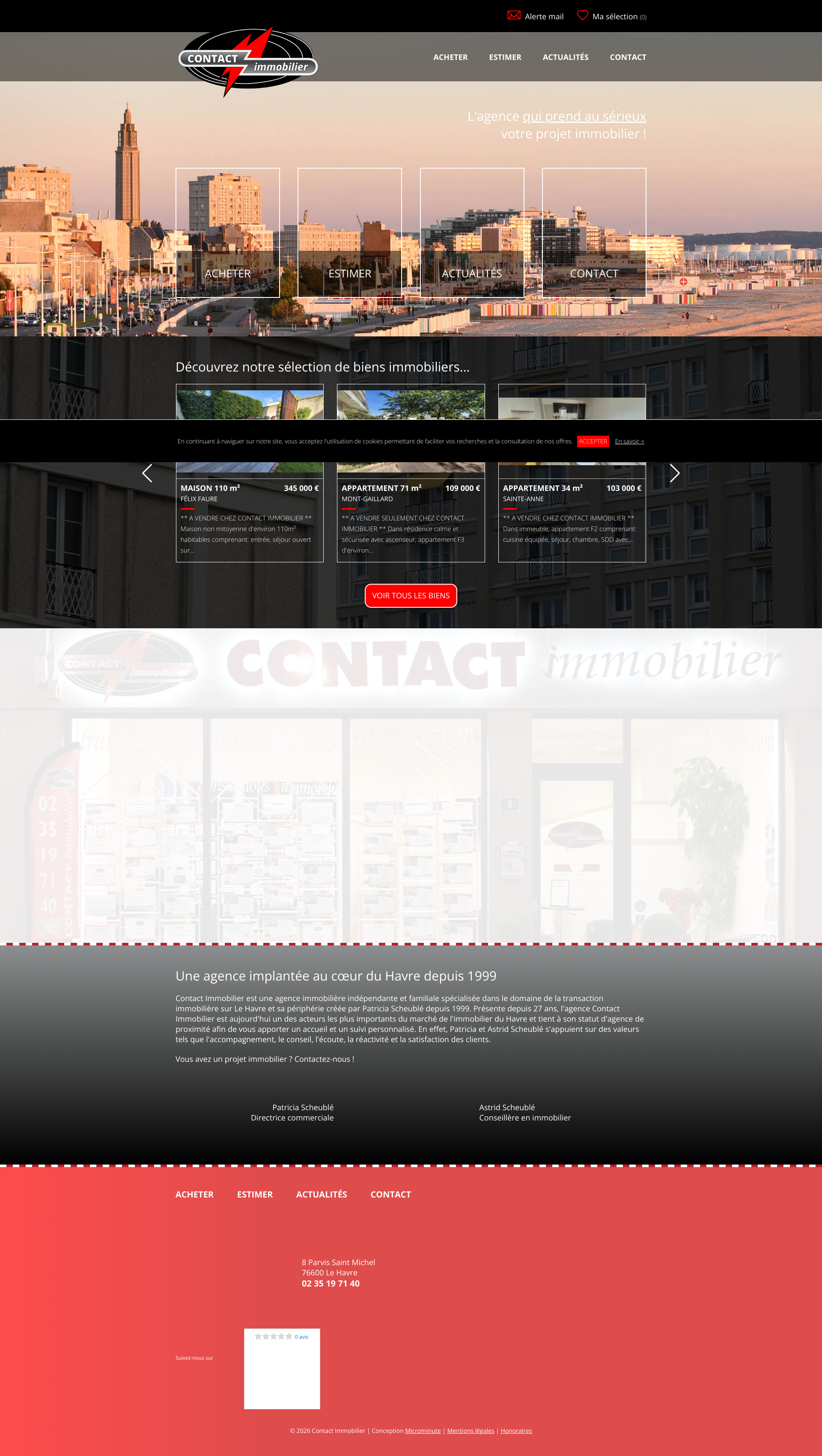 Aperçu du site