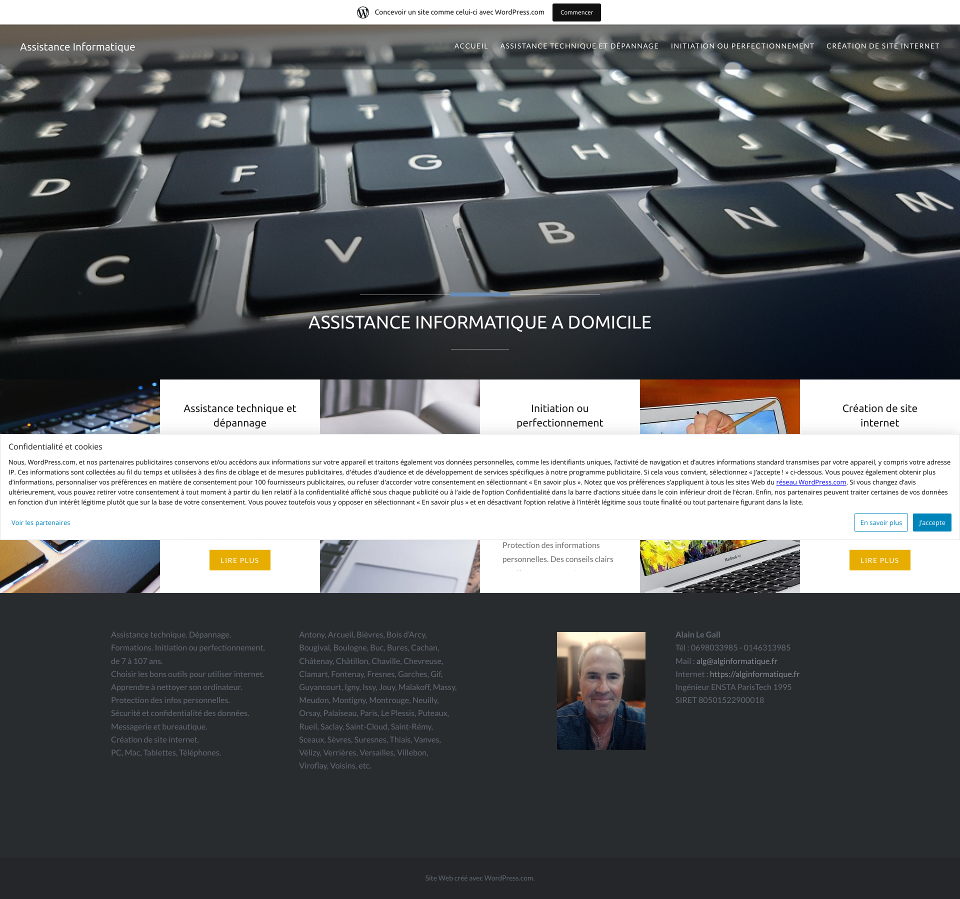 Aperçu du site