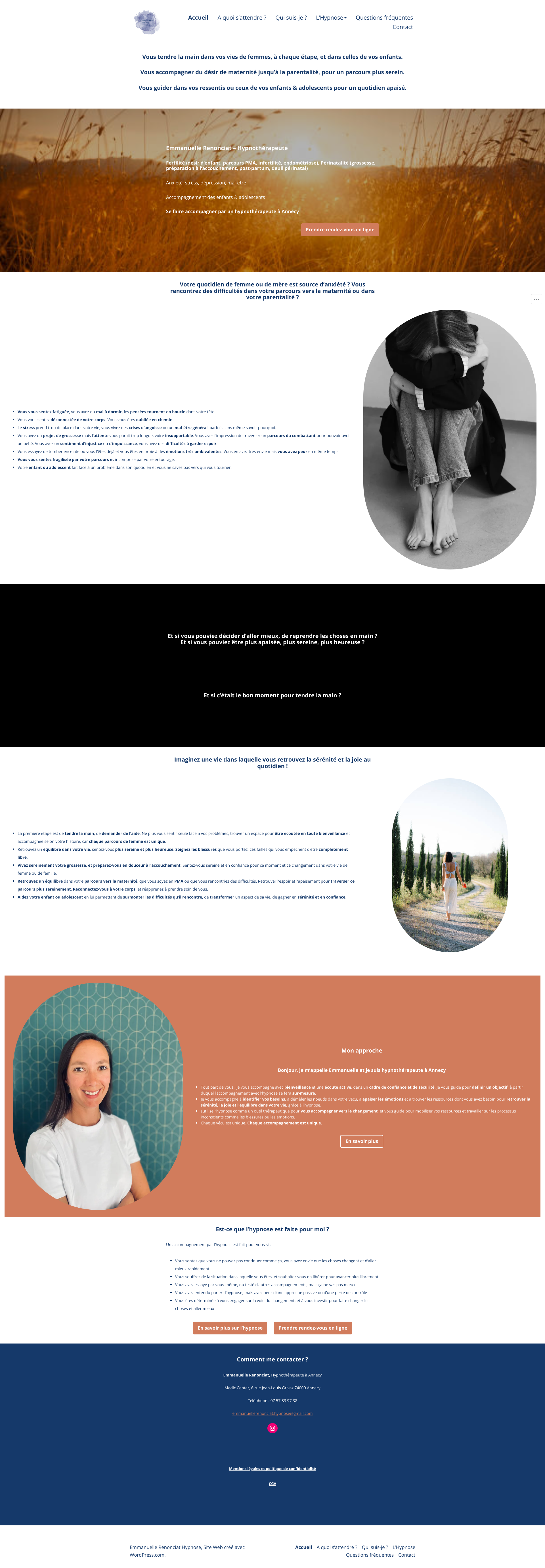 Aperçu du site