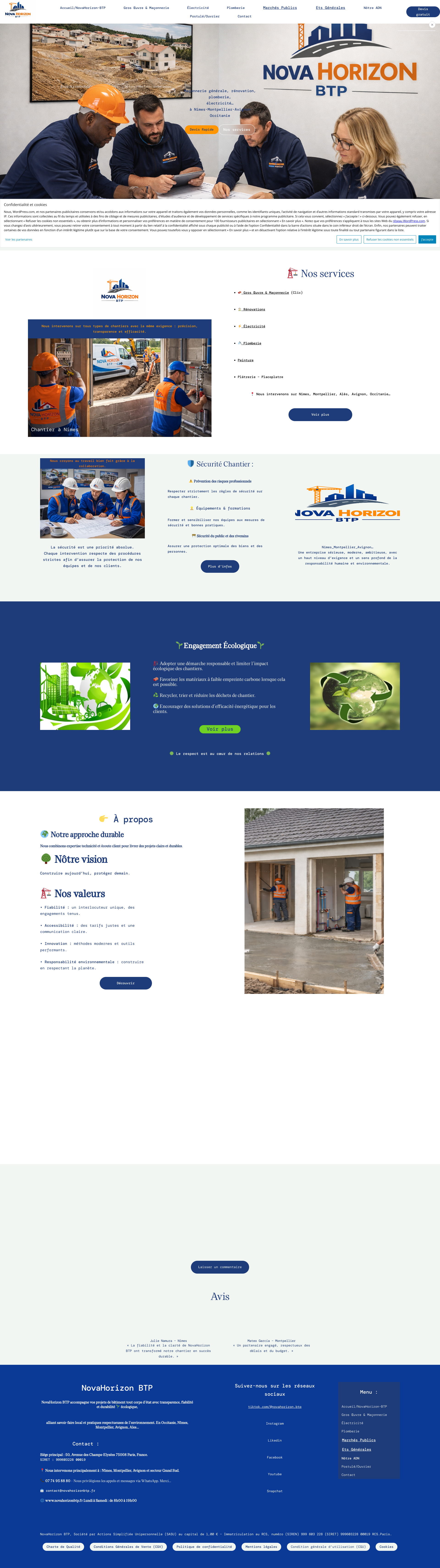 Aperçu du site