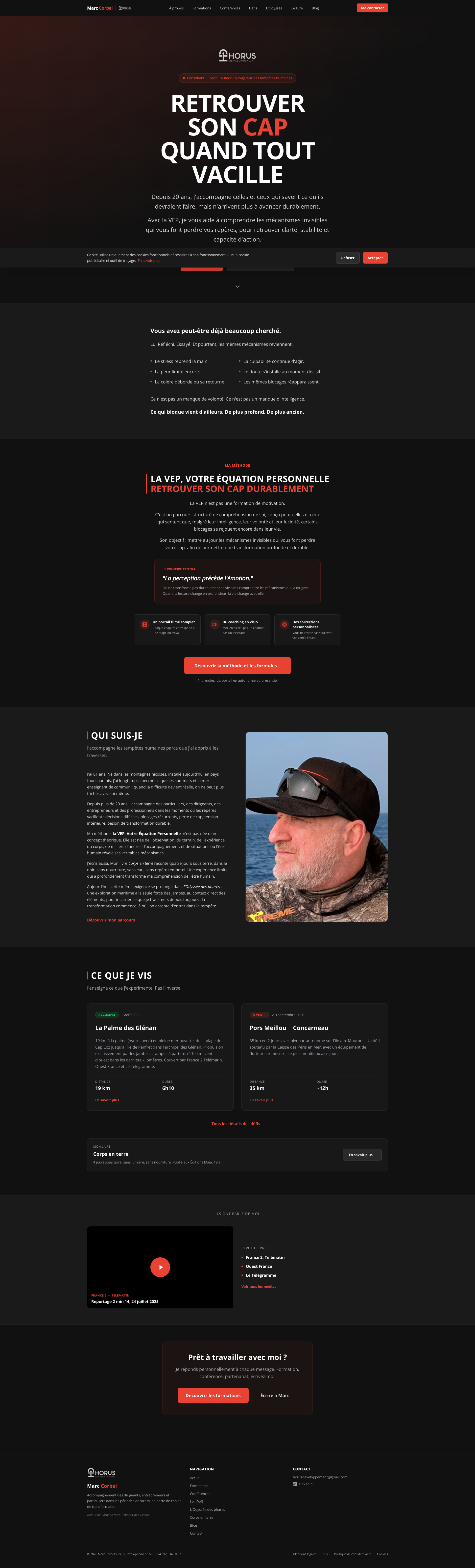 Aperçu du site