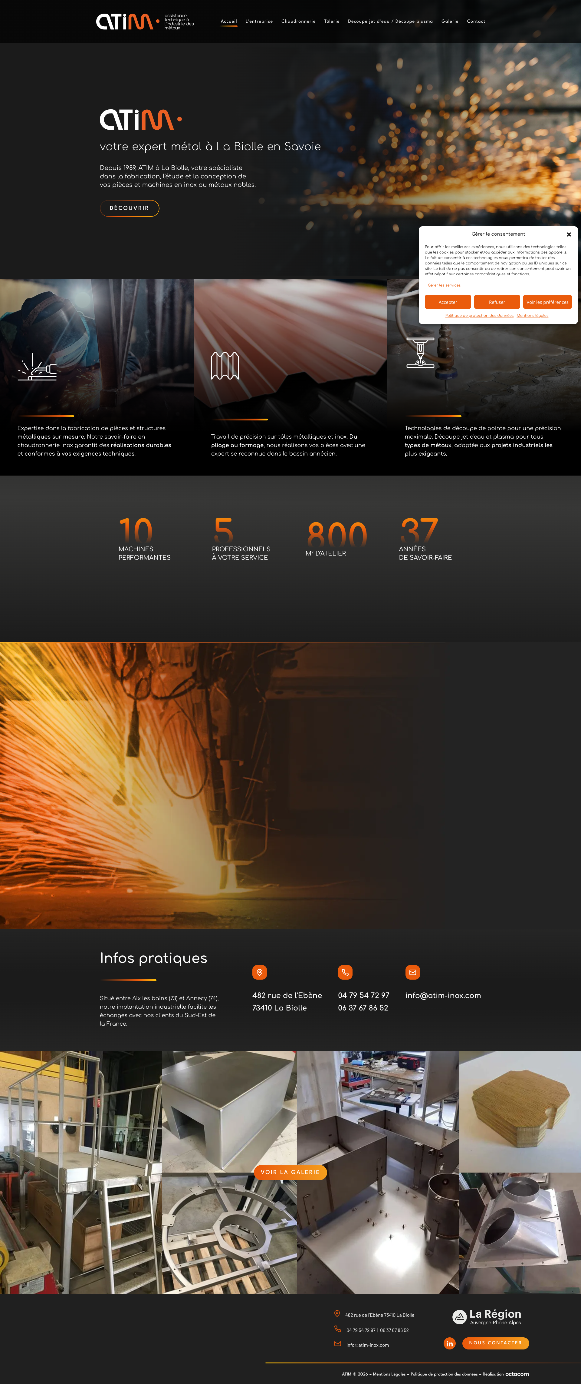 Aperçu du site