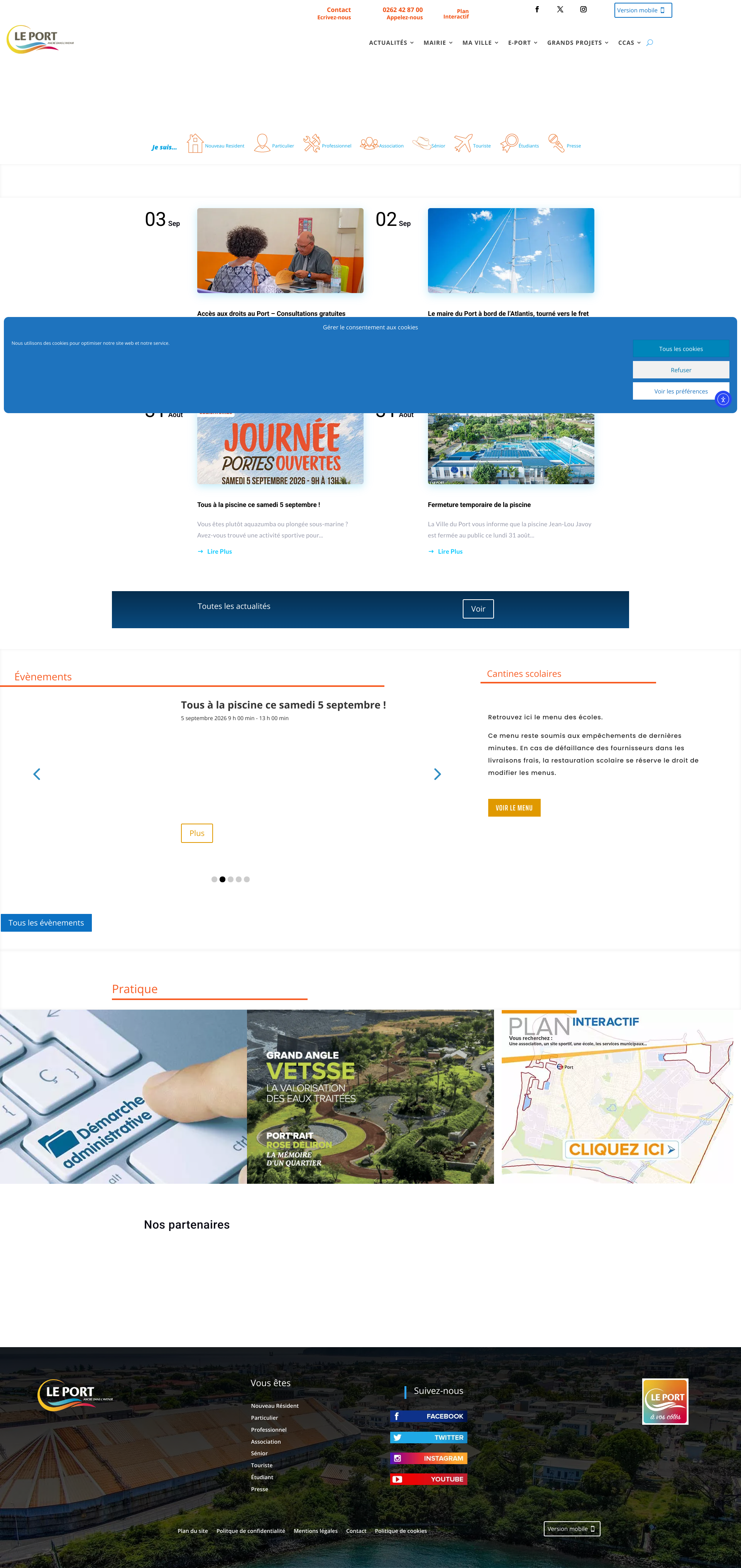 Aperçu du site