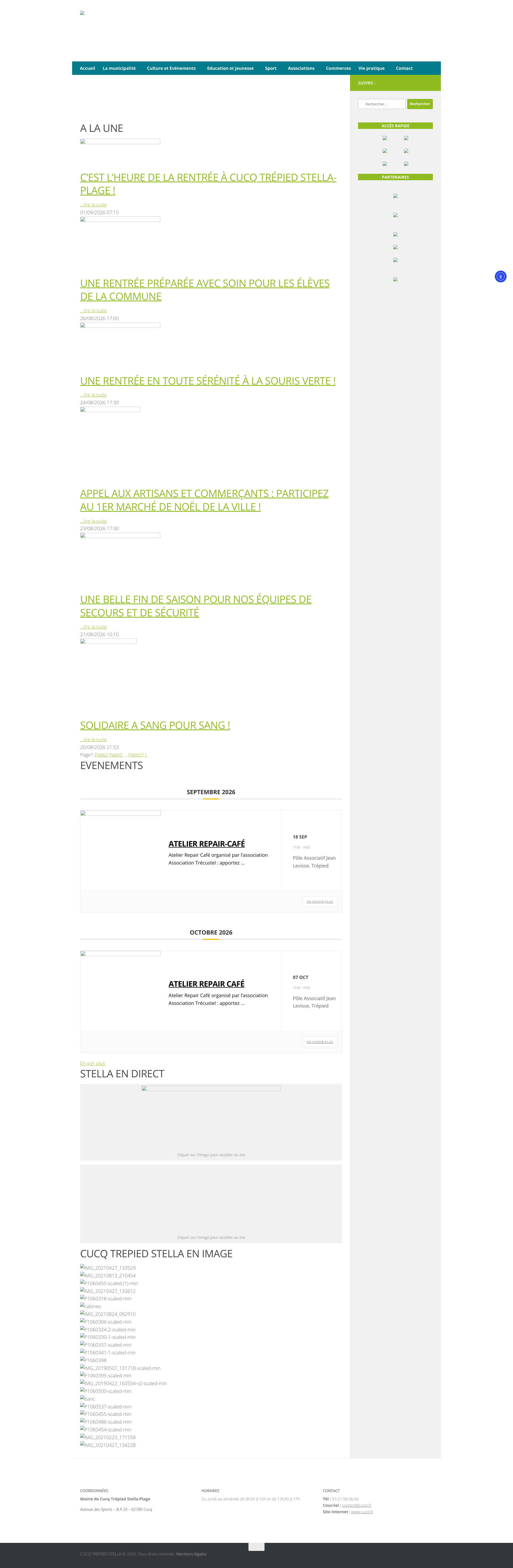 Aperçu du site